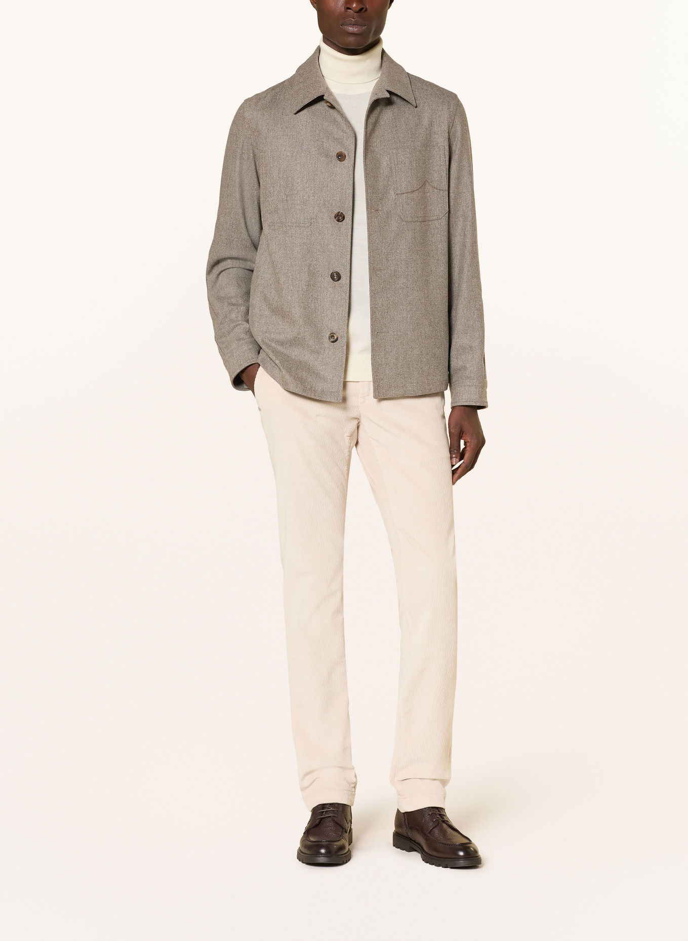 JACOB COHEN Overshirt: TAUPE