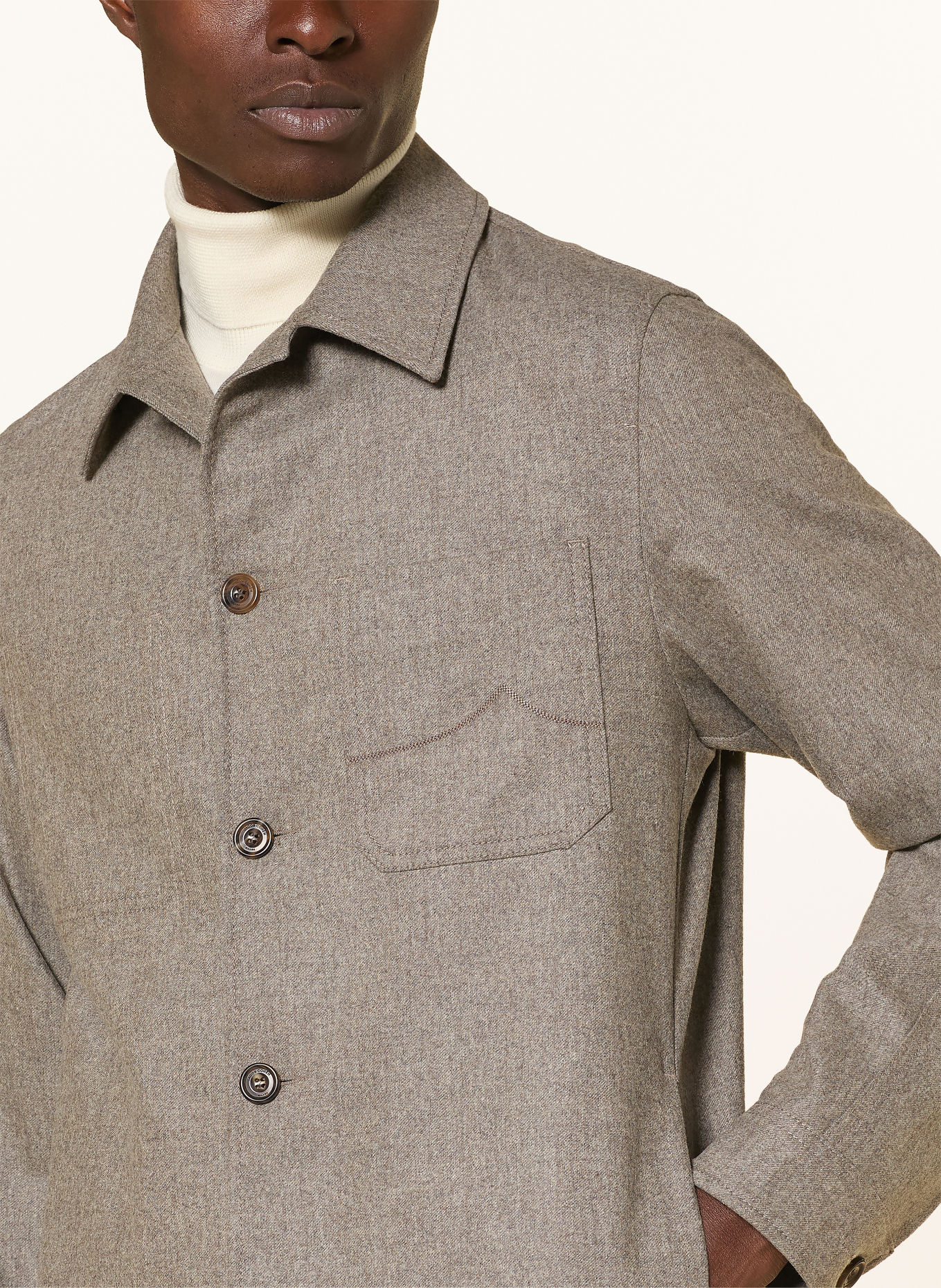 JACOB COHEN Overshirt: TAUPE