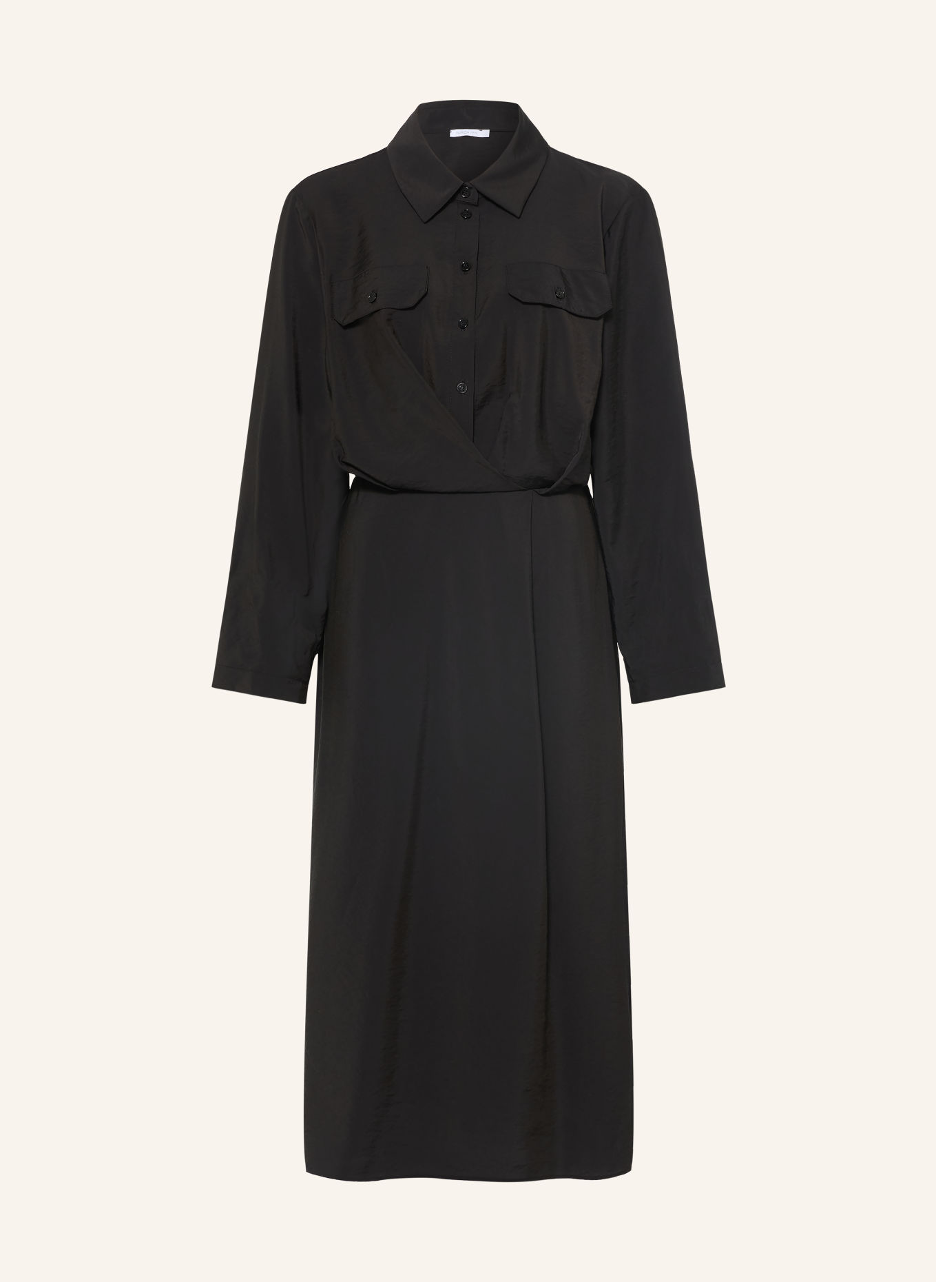 PATRIZIA PEPE Hemdblusenkleid: SCHWARZ