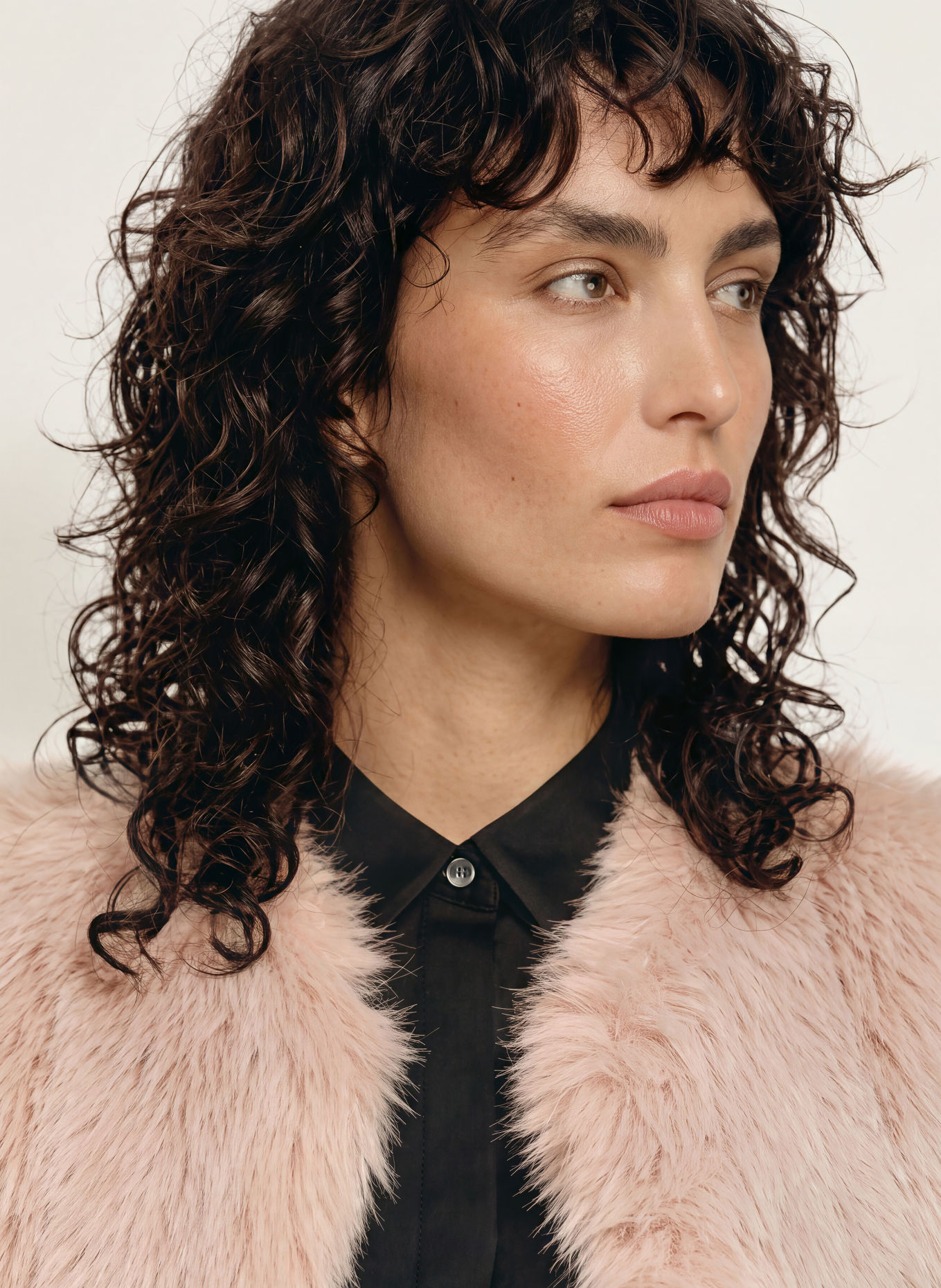PATRIZIA PEPE Faux Fur Vest: ROSE