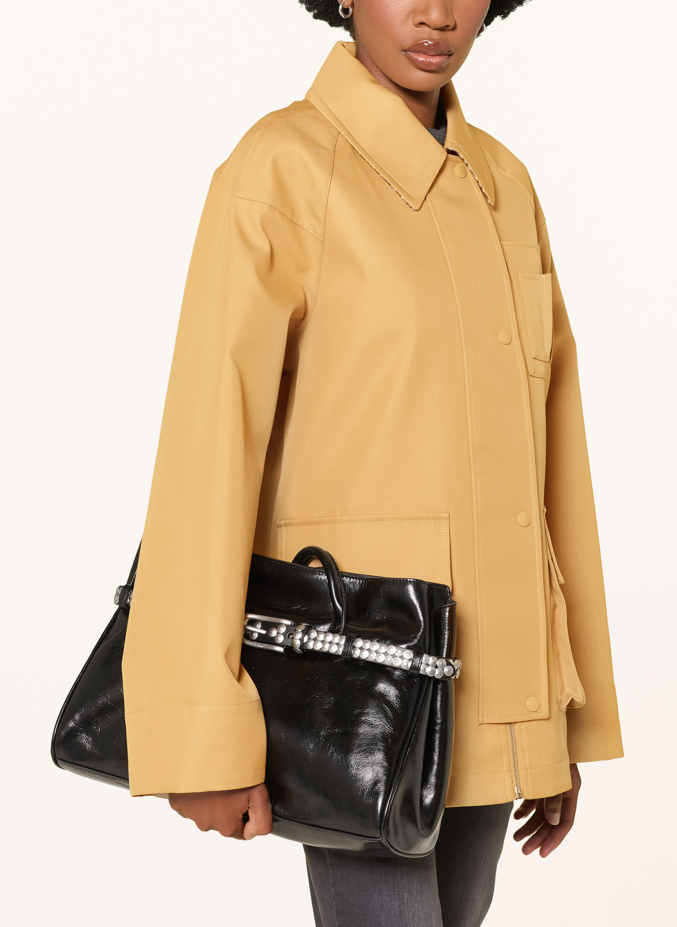 PATRIZIA PEPE Field jacket: CAMEL