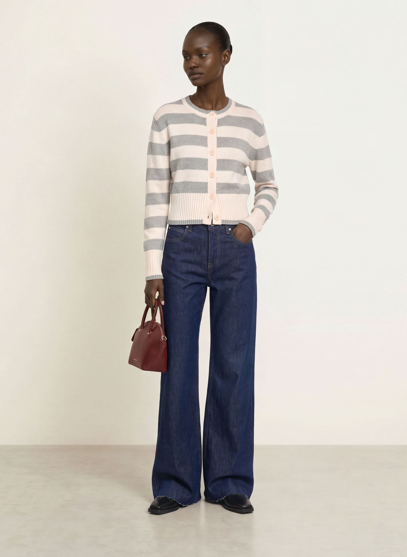 PATRIZIA PEPE Vest: CRÈME / GRIJS