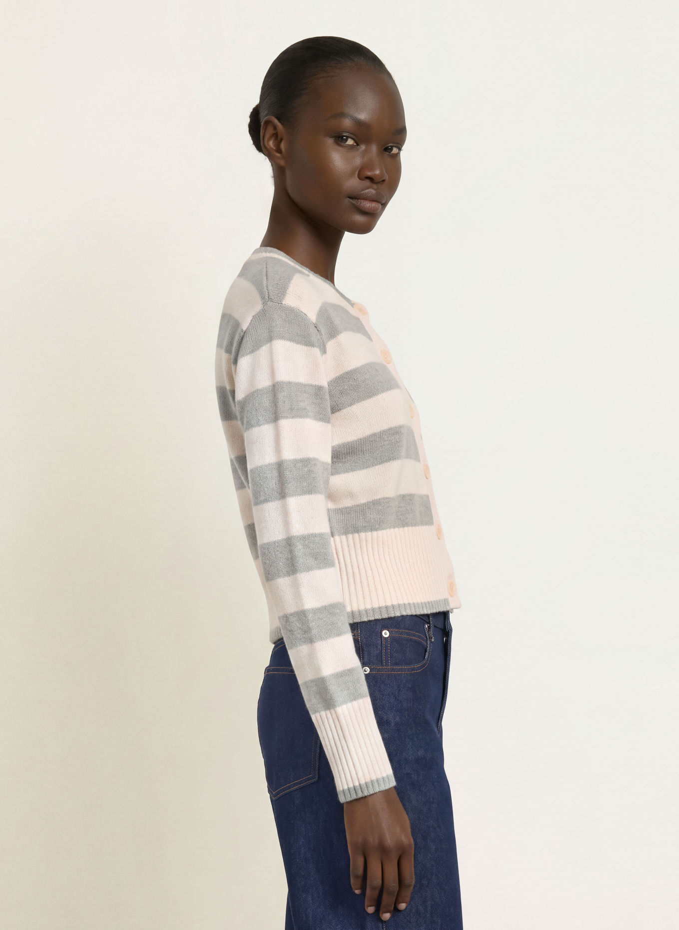 PATRIZIA PEPE Vest: CRÈME / GRIJS