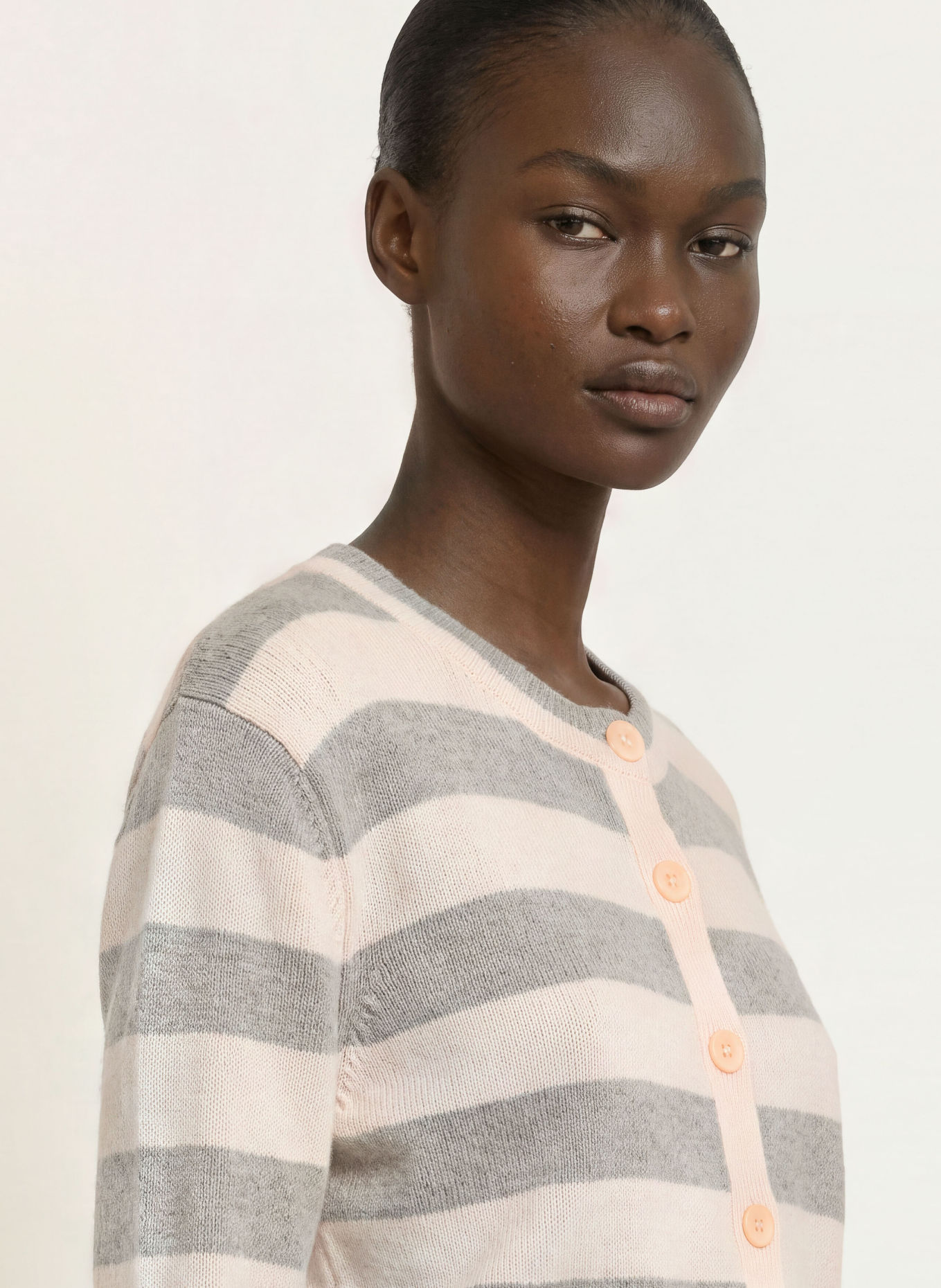 PATRIZIA PEPE Vest: CRÈME / GRIJS
