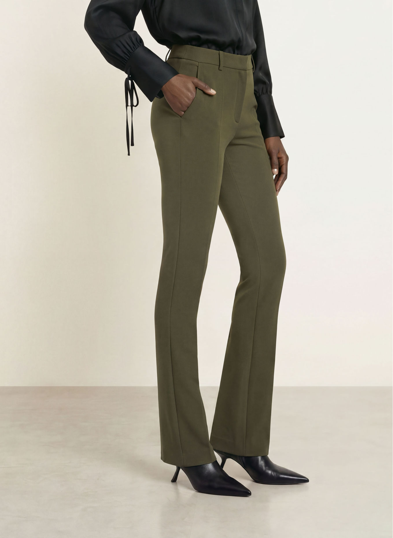 PATRIZIA PEPE Trousers: KHAKI