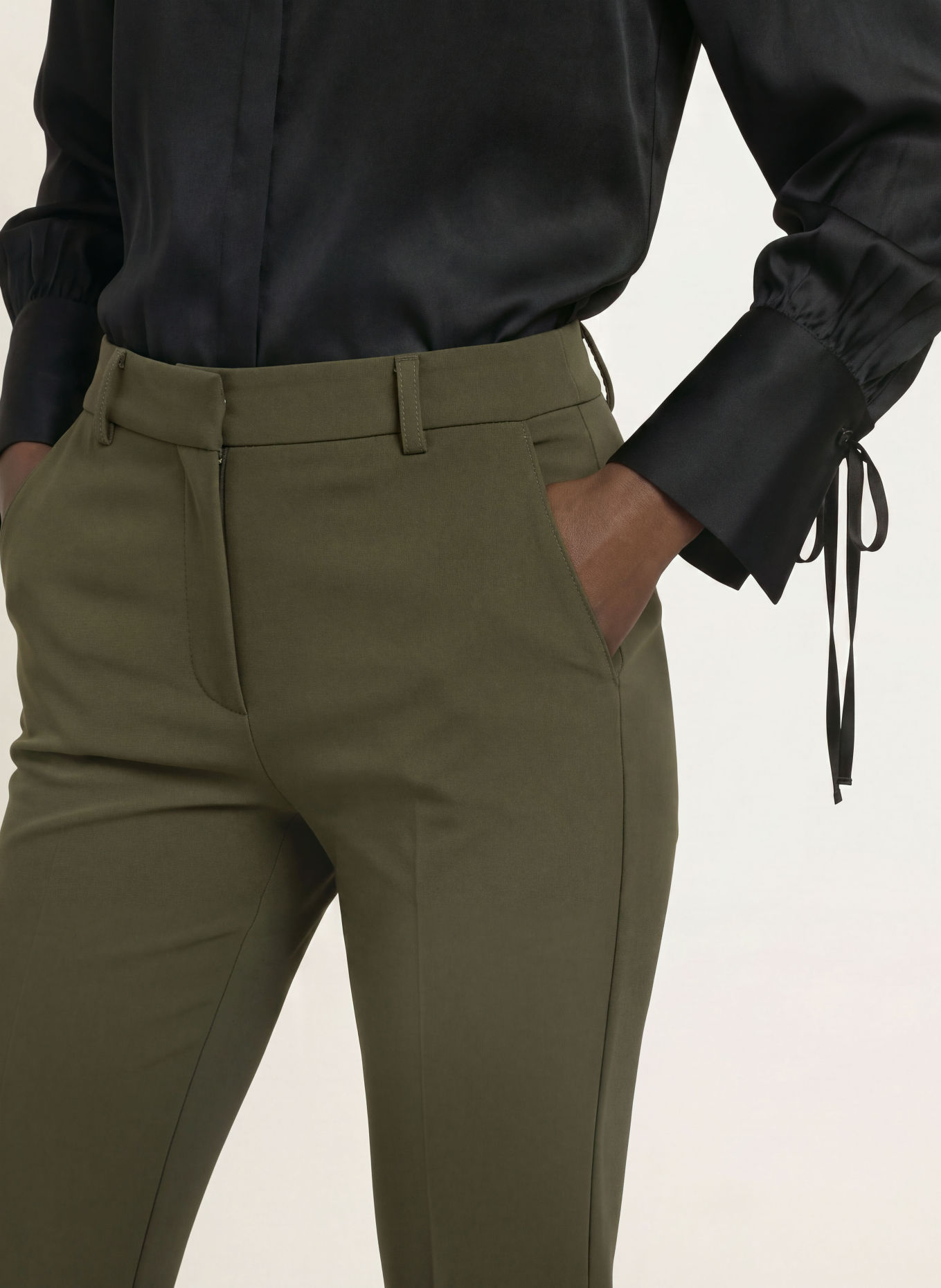 PATRIZIA PEPE Trousers: KHAKI