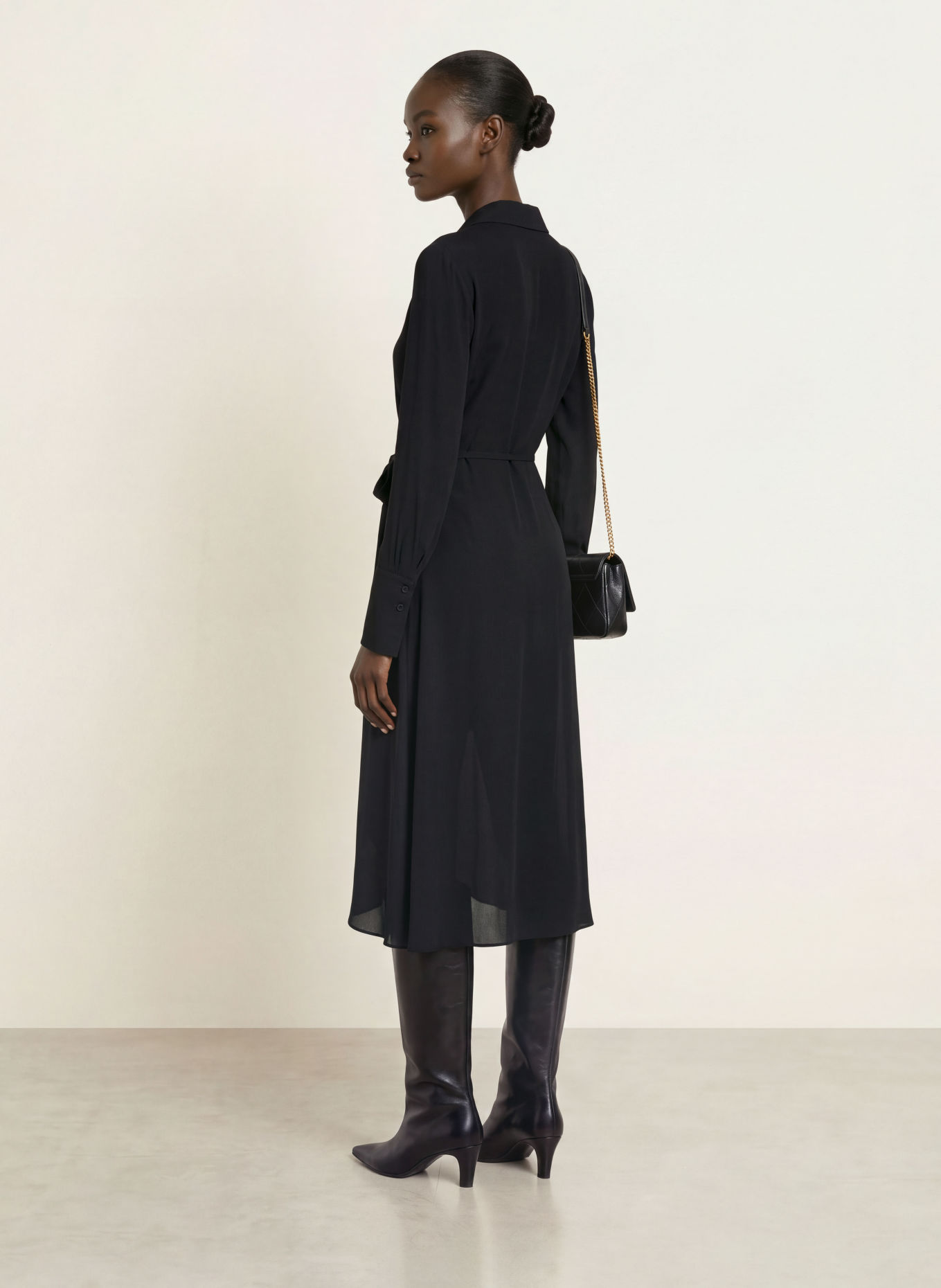PATRIZIA PEPE Wickelkleid: SCHWARZ