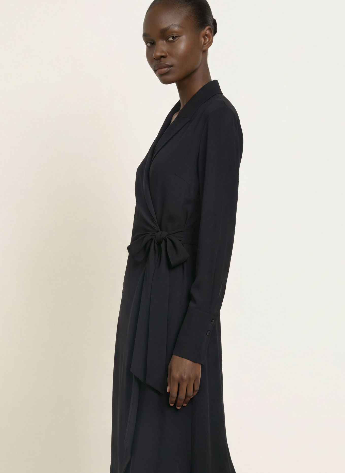 PATRIZIA PEPE Wickelkleid: SCHWARZ