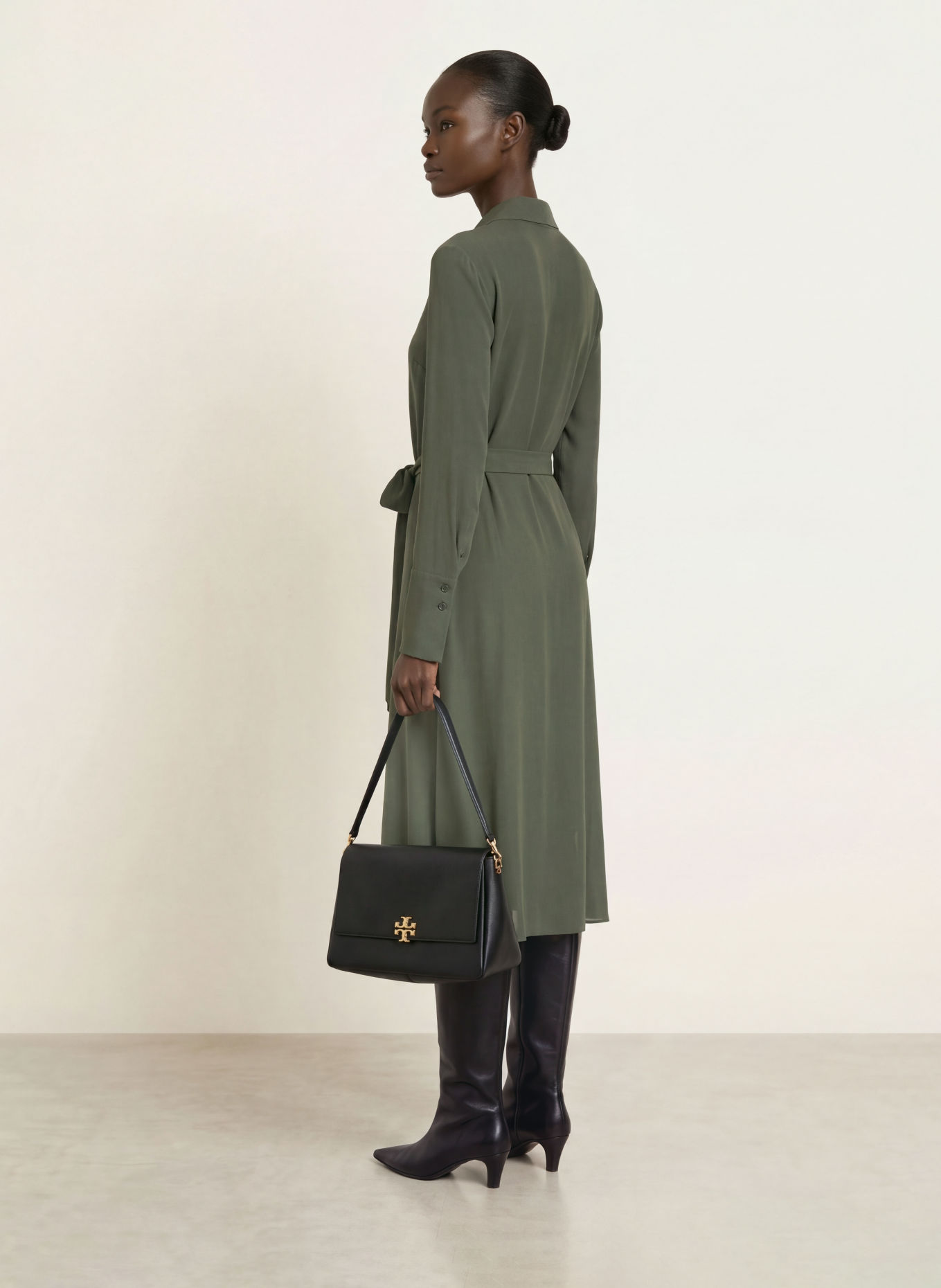 PATRIZIA PEPE Wickelkleid: KHAKI