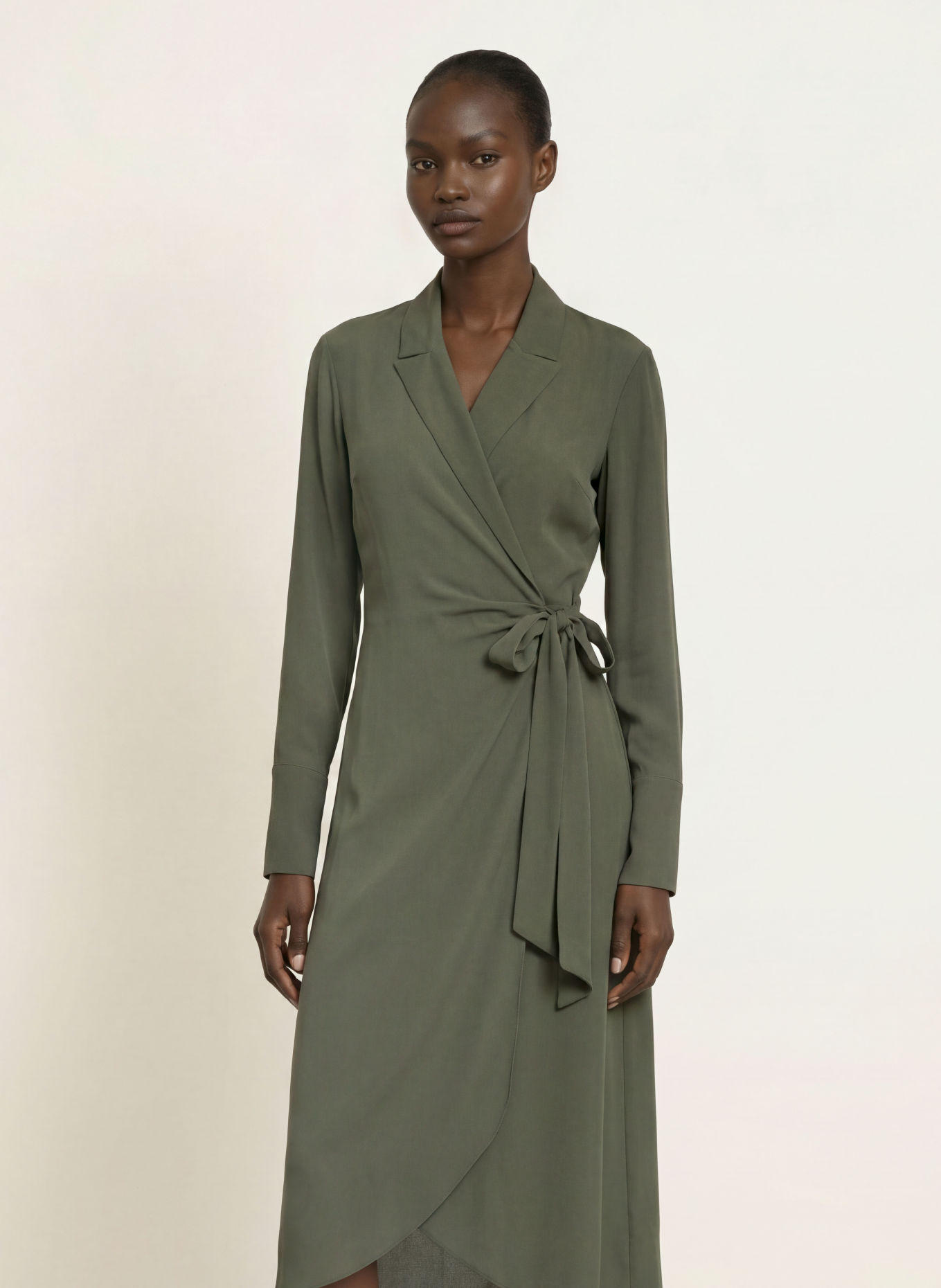 PATRIZIA PEPE Wickelkleid: KHAKI