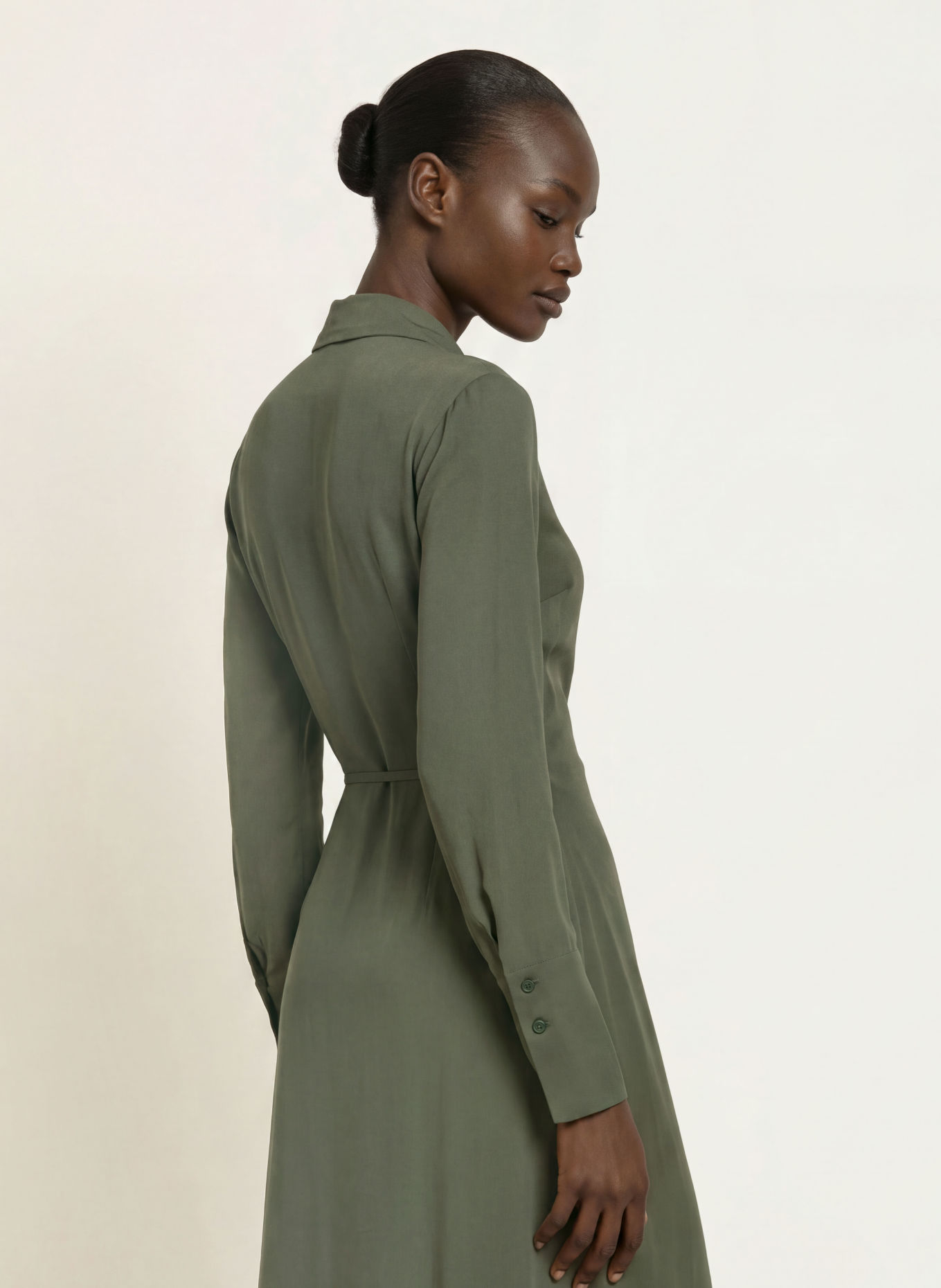 PATRIZIA PEPE Wickelkleid: KHAKI