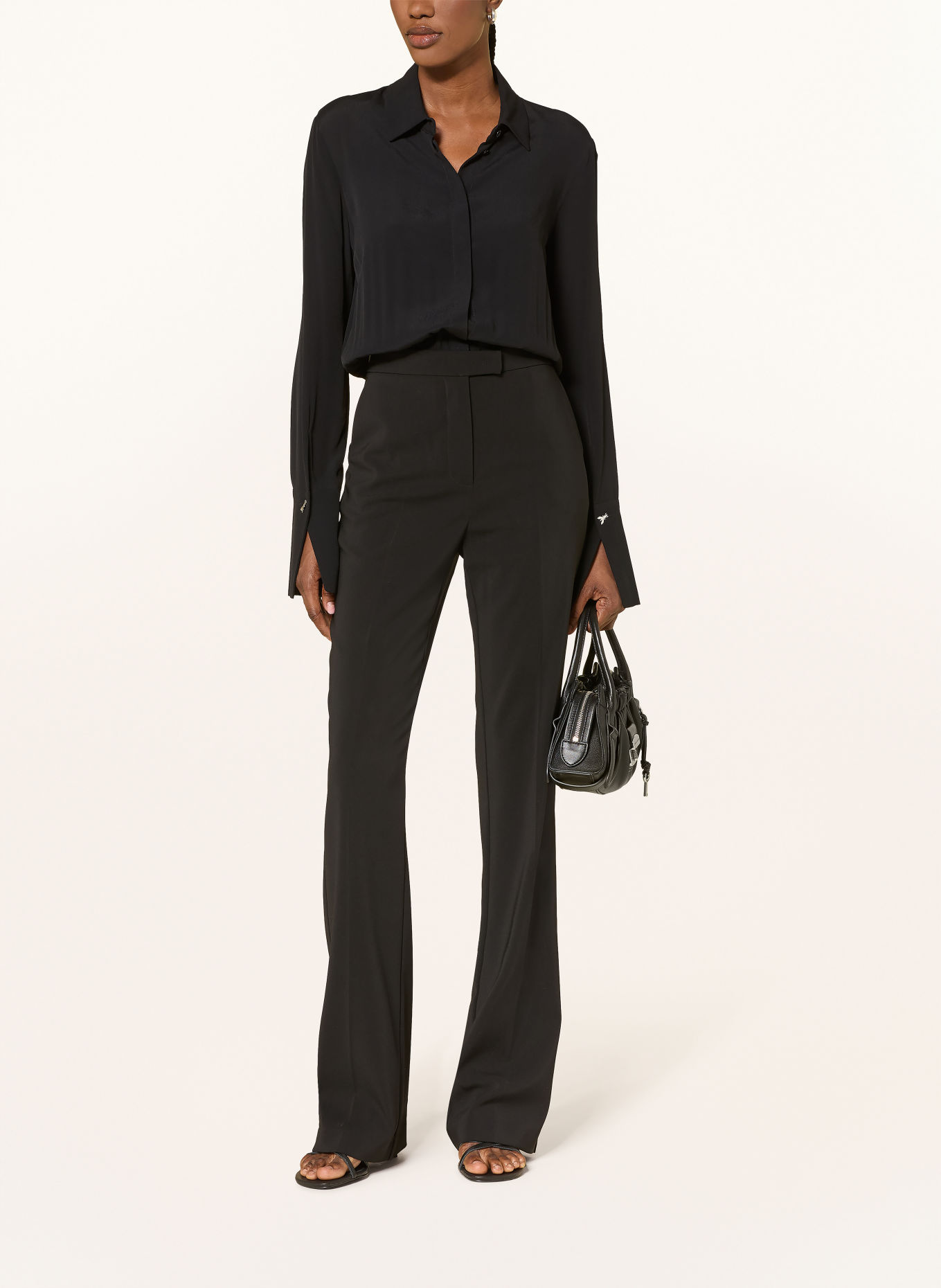 PATRIZIA PEPE Jumpsuit van verschillende materialen: ZWART