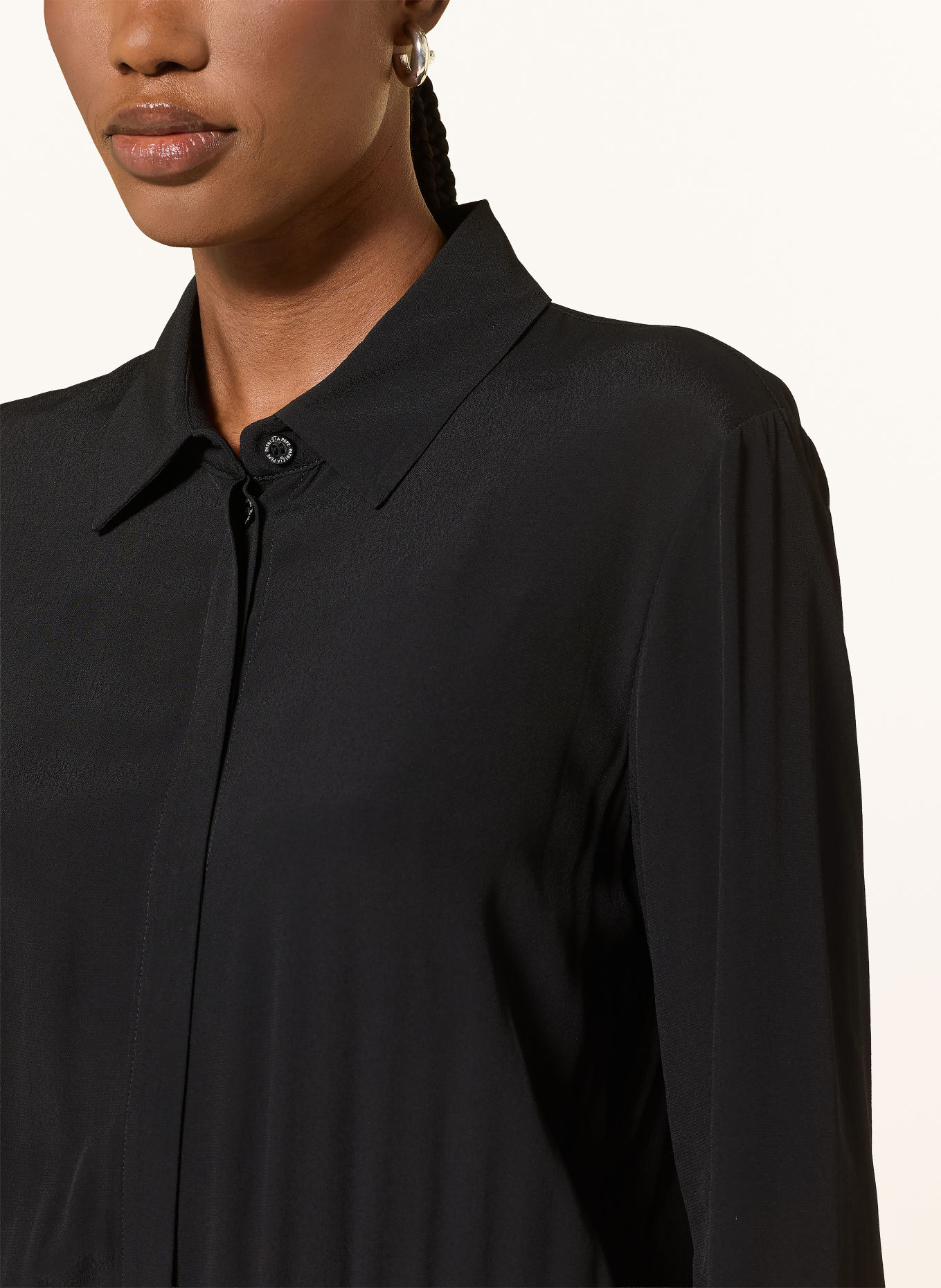 PATRIZIA PEPE Jumpsuit van verschillende materialen: ZWART