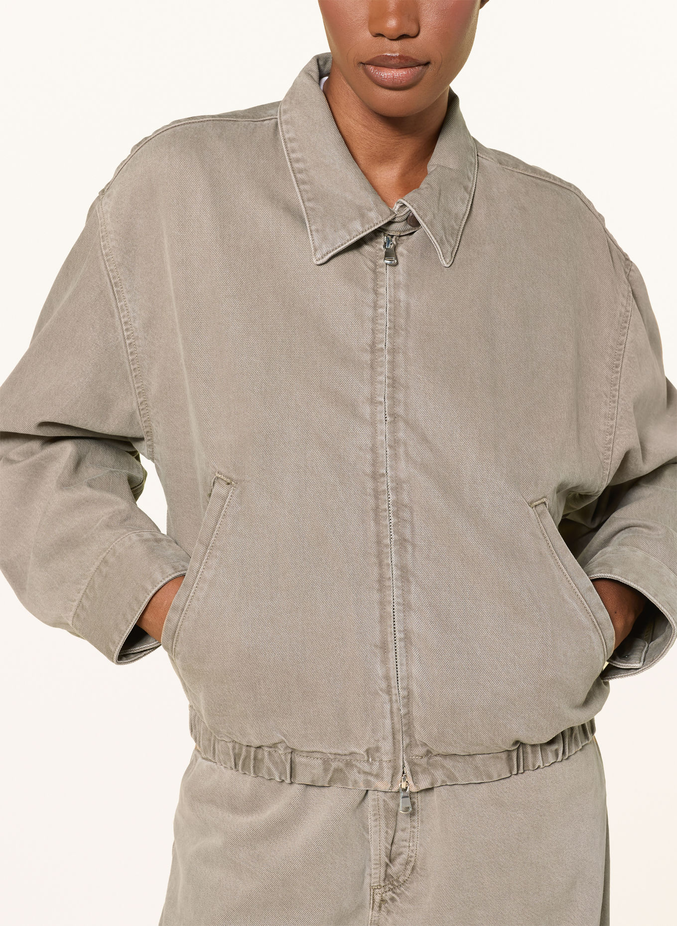 AGOLDE Jeansjacka NILE: trail md grey brown