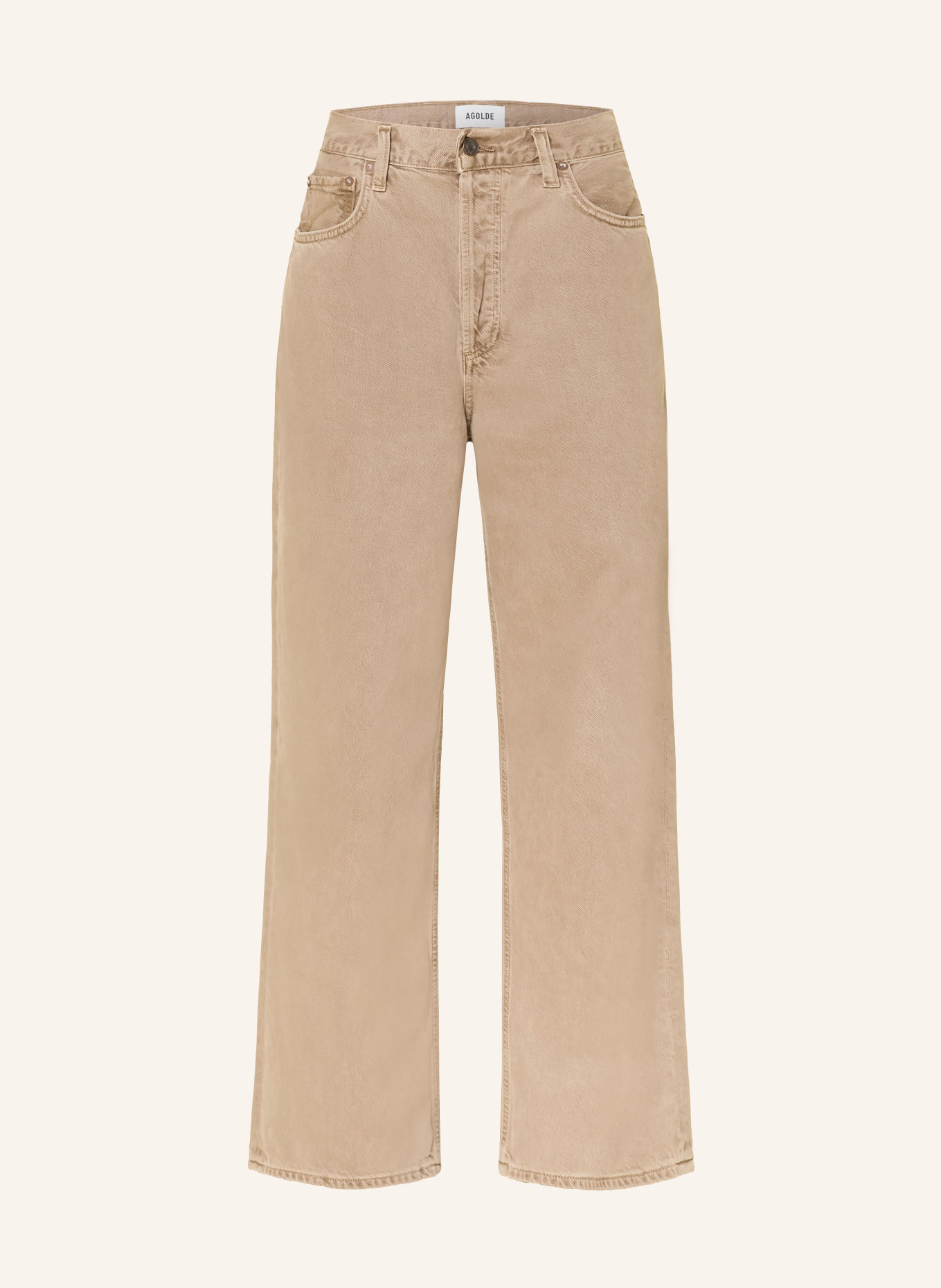 AGOLDE Wide leg jeans LOW SLUNG BAGGY: trail  md grey brown