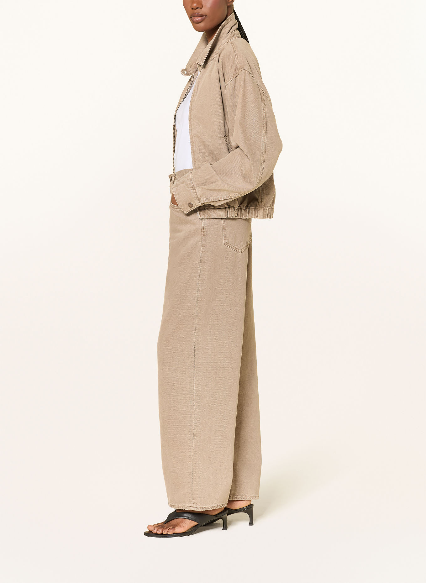 AGOLDE Wide leg jeans LOW SLUNG BAGGY: trail  md grey brown