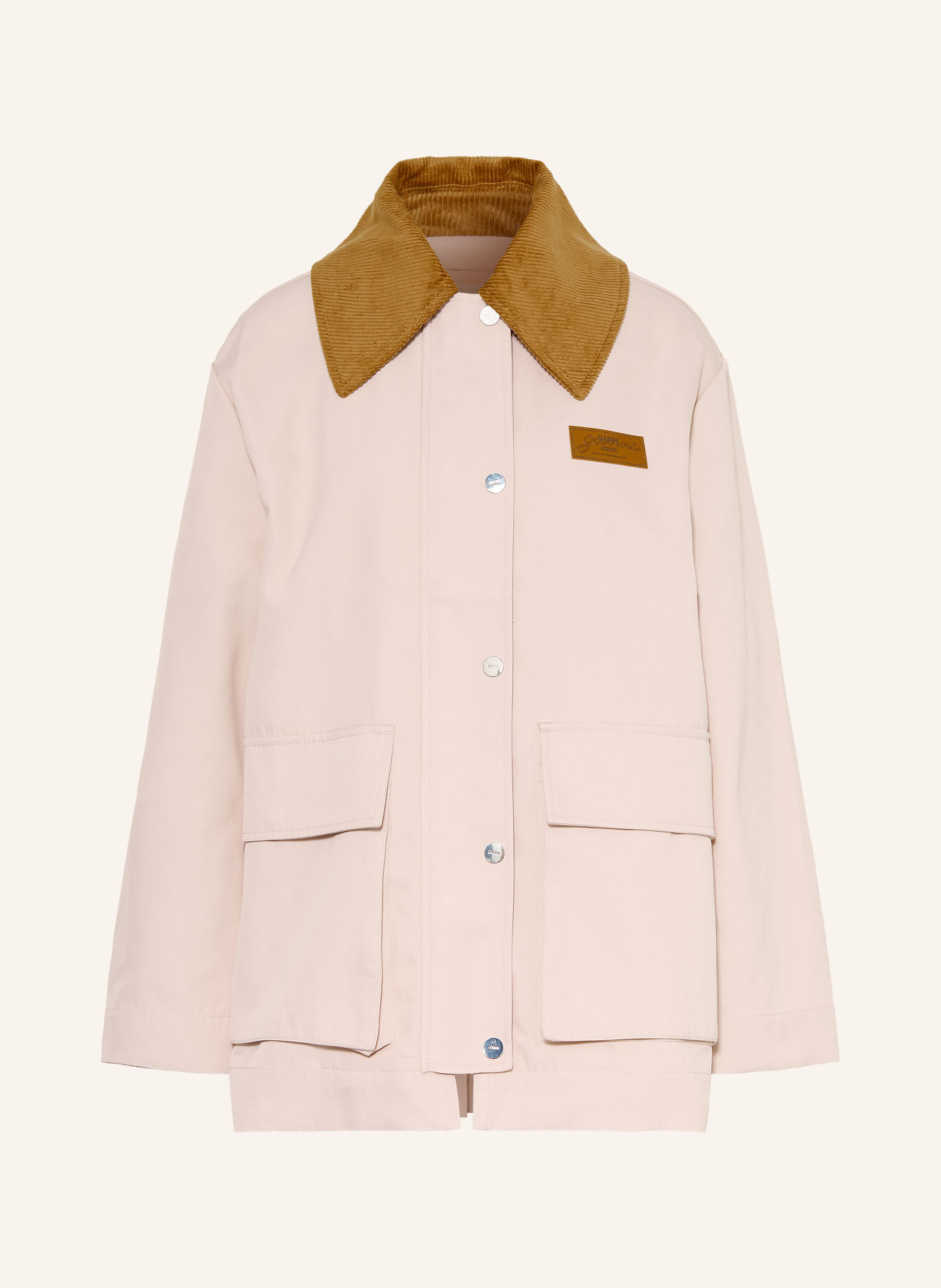 GANNI Jacke: ROSÉ / COGNAC