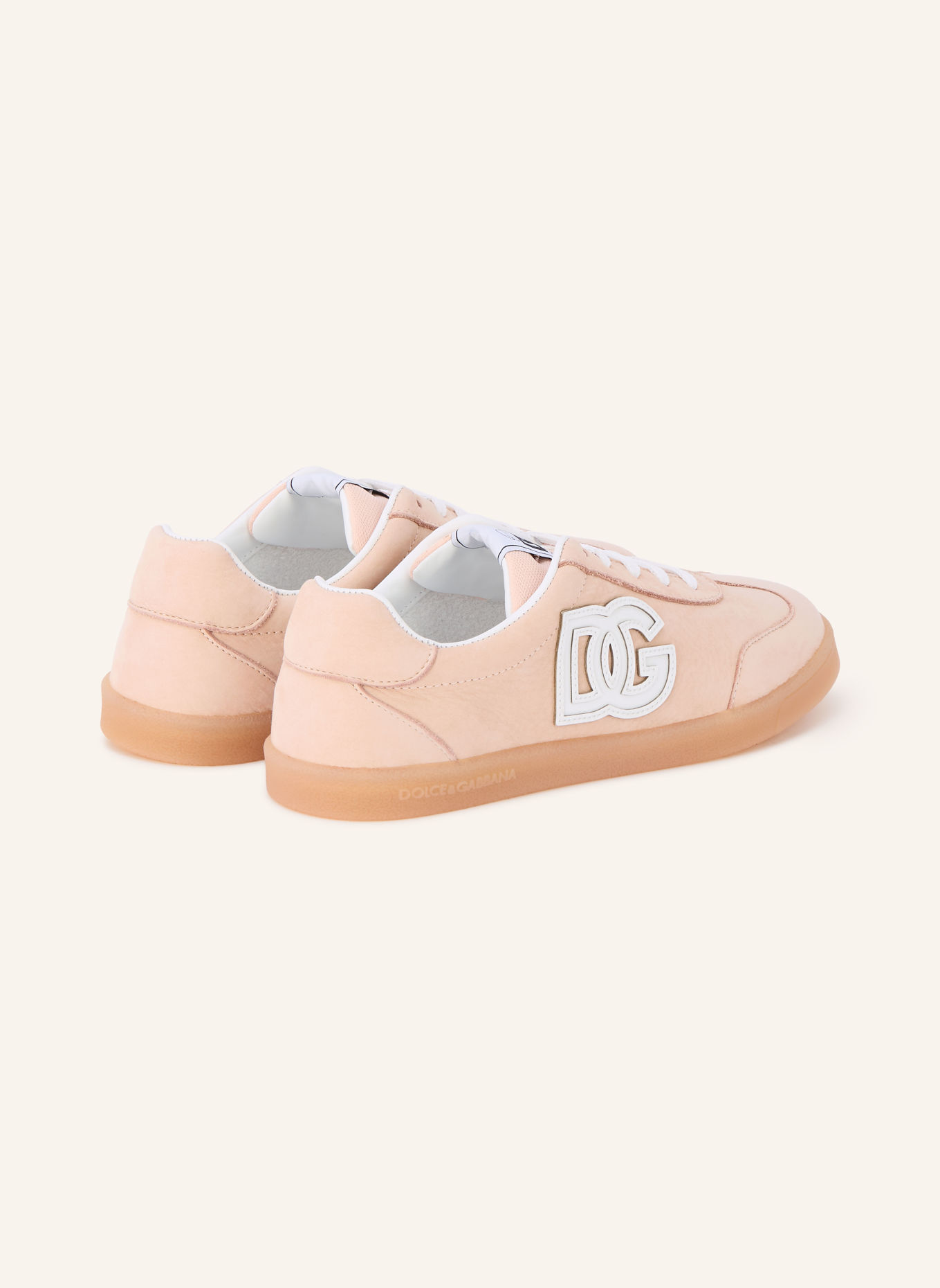 DOLCE & GABBANA Sneakers: ORANGE CLAIR / BLANC