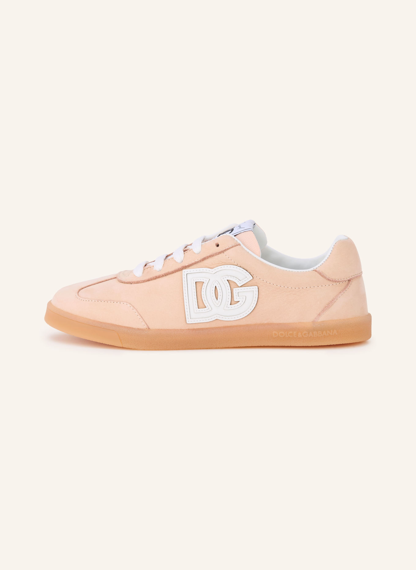 DOLCE & GABBANA Sneakers: ORANGE CLAIR / BLANC