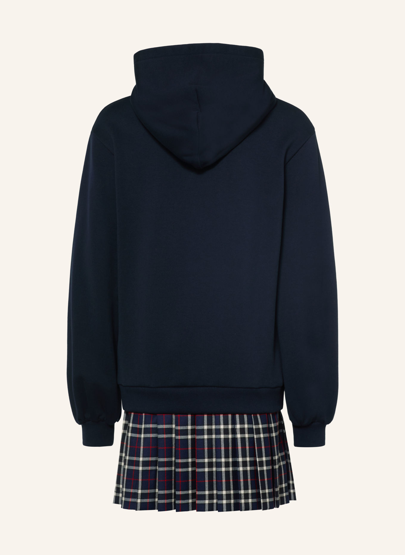 DOLCE & GABBANA Sweatjurk van gemengde stoffen: DONKERBLAUW / PAARS / GEEL