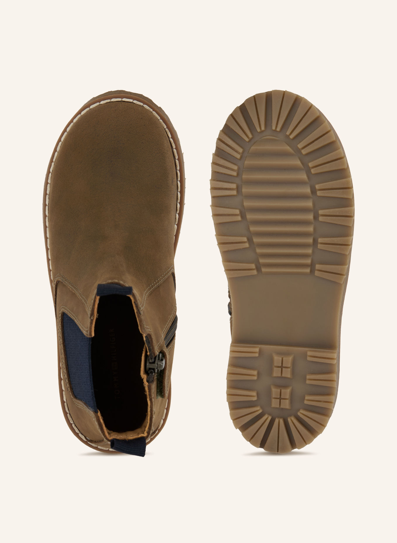 TOMMY HILFIGER Chelsea boots: KHAKI