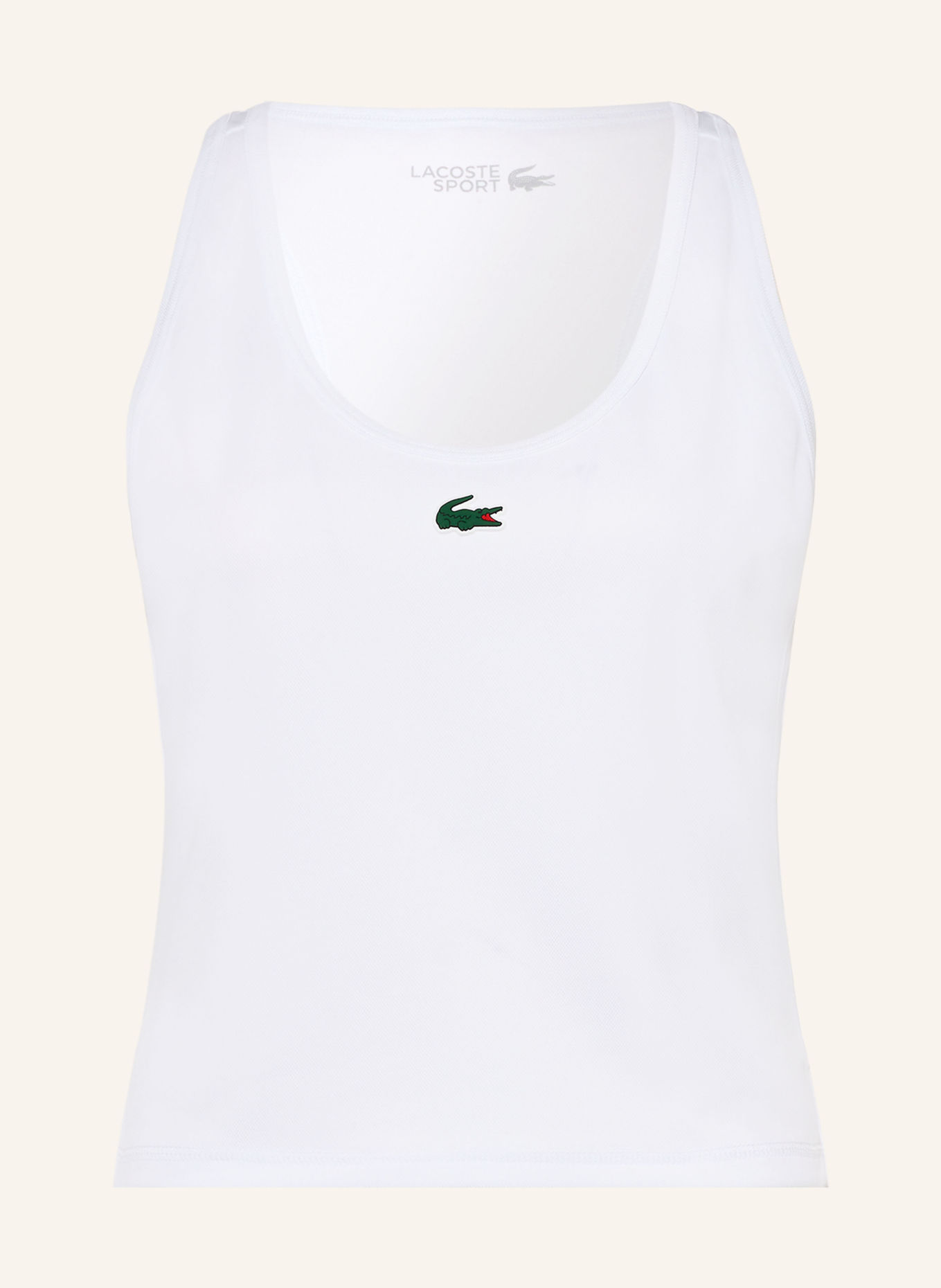 LACOSTE Sporttop: WIT