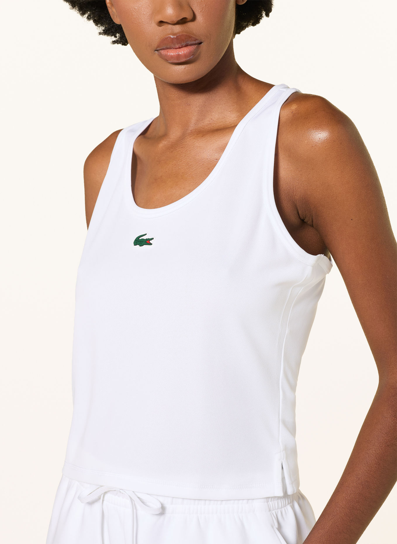 LACOSTE Sporttop: WIT