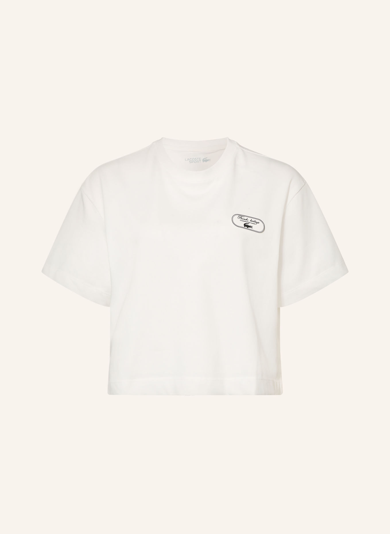 LACOSTE T-shirt: WIT