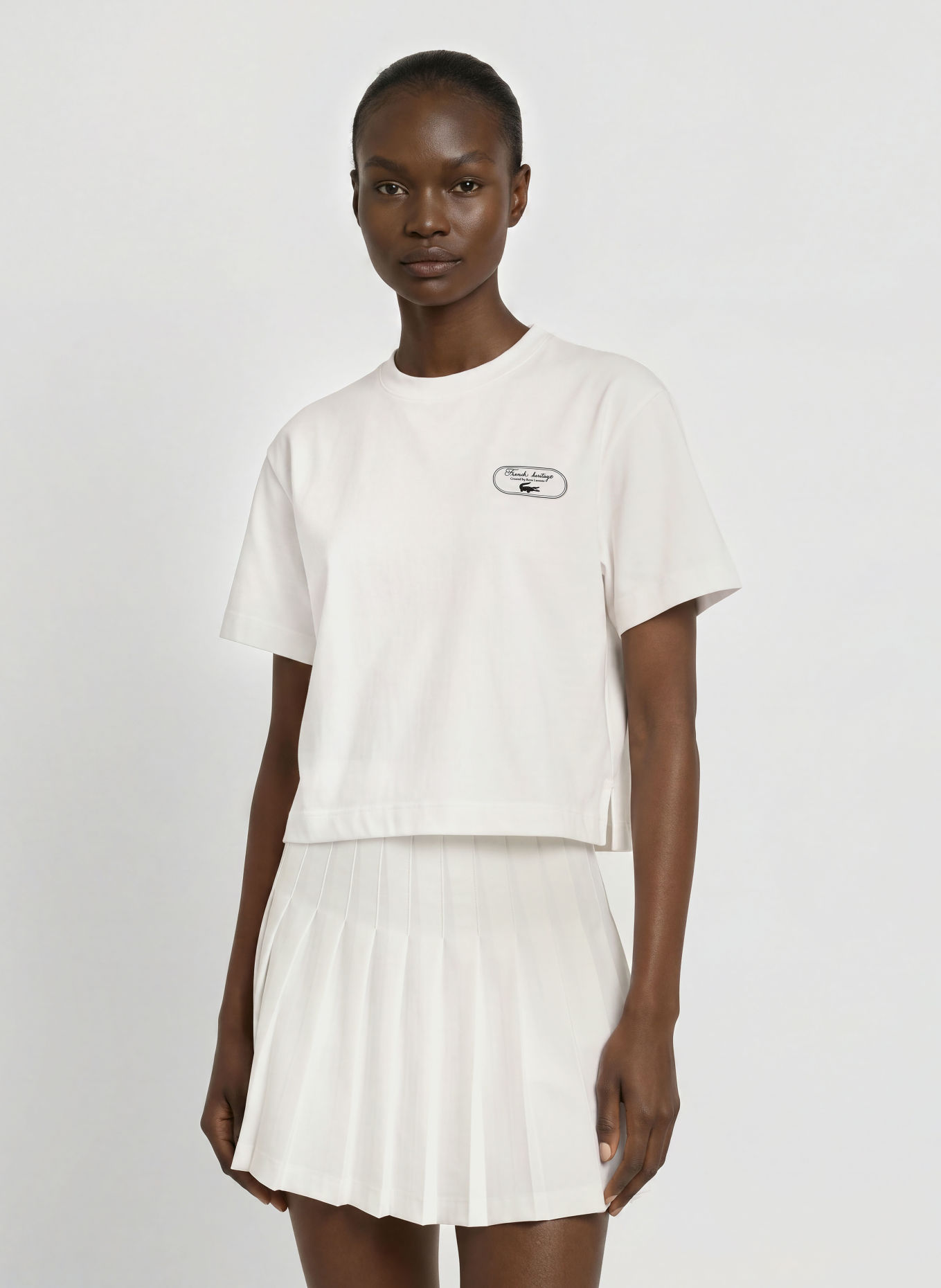 LACOSTE T-shirt: WIT