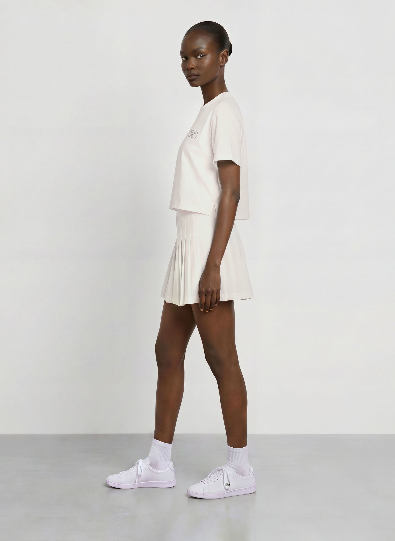 LACOSTE T-shirt: WIT