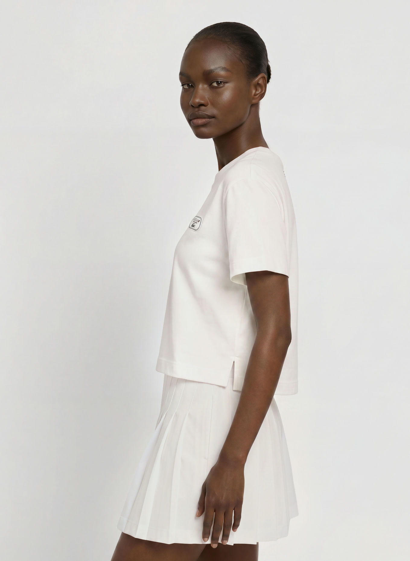 LACOSTE T-shirt: WIT