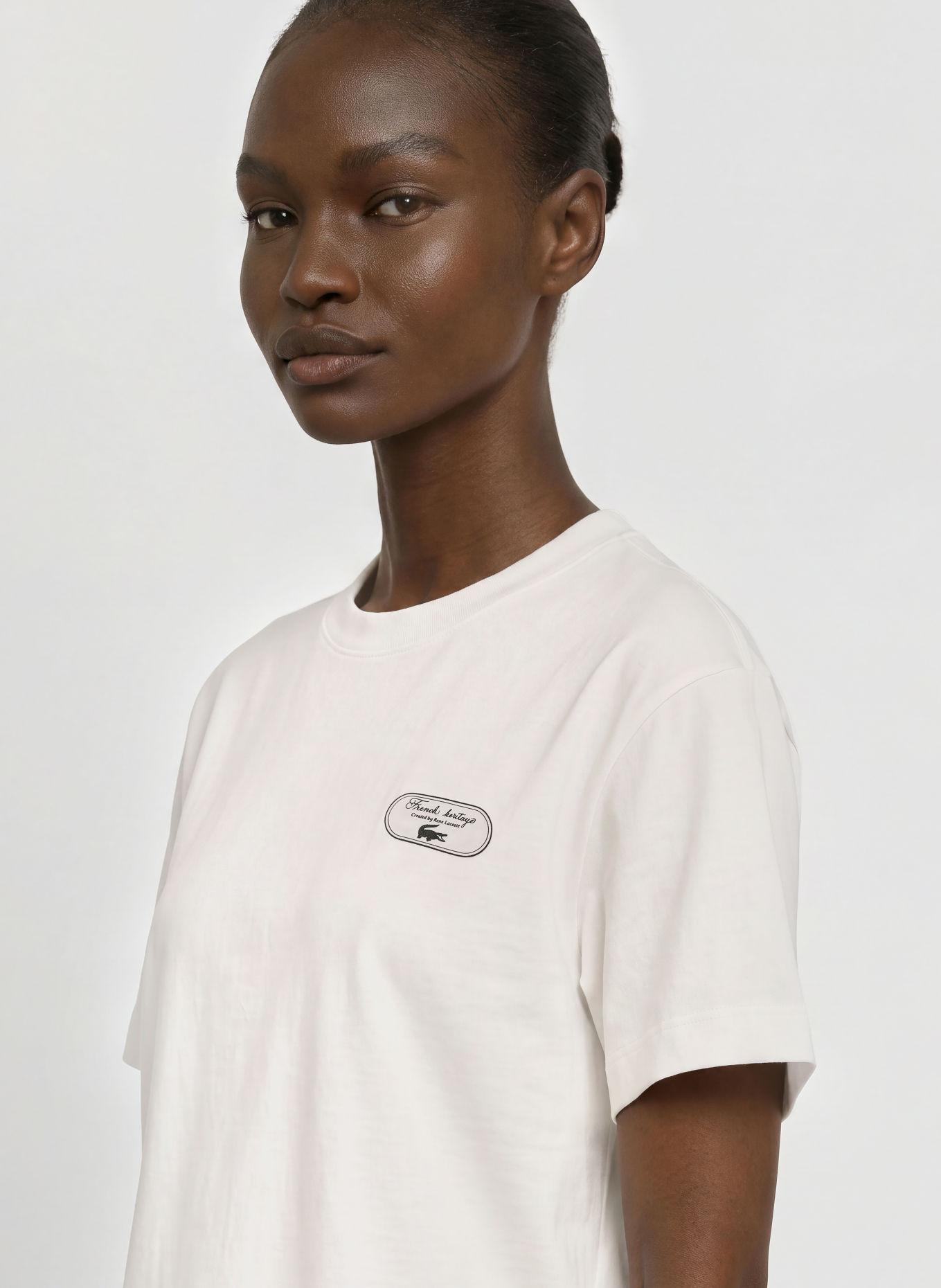 LACOSTE T-shirt: WIT