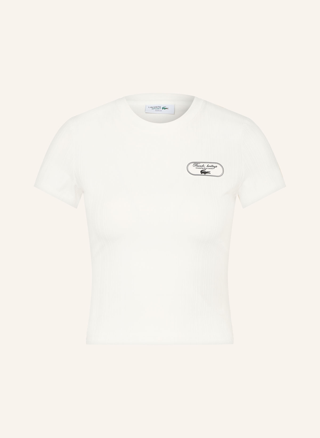 LACOSTE Trainingsshirt: WIT