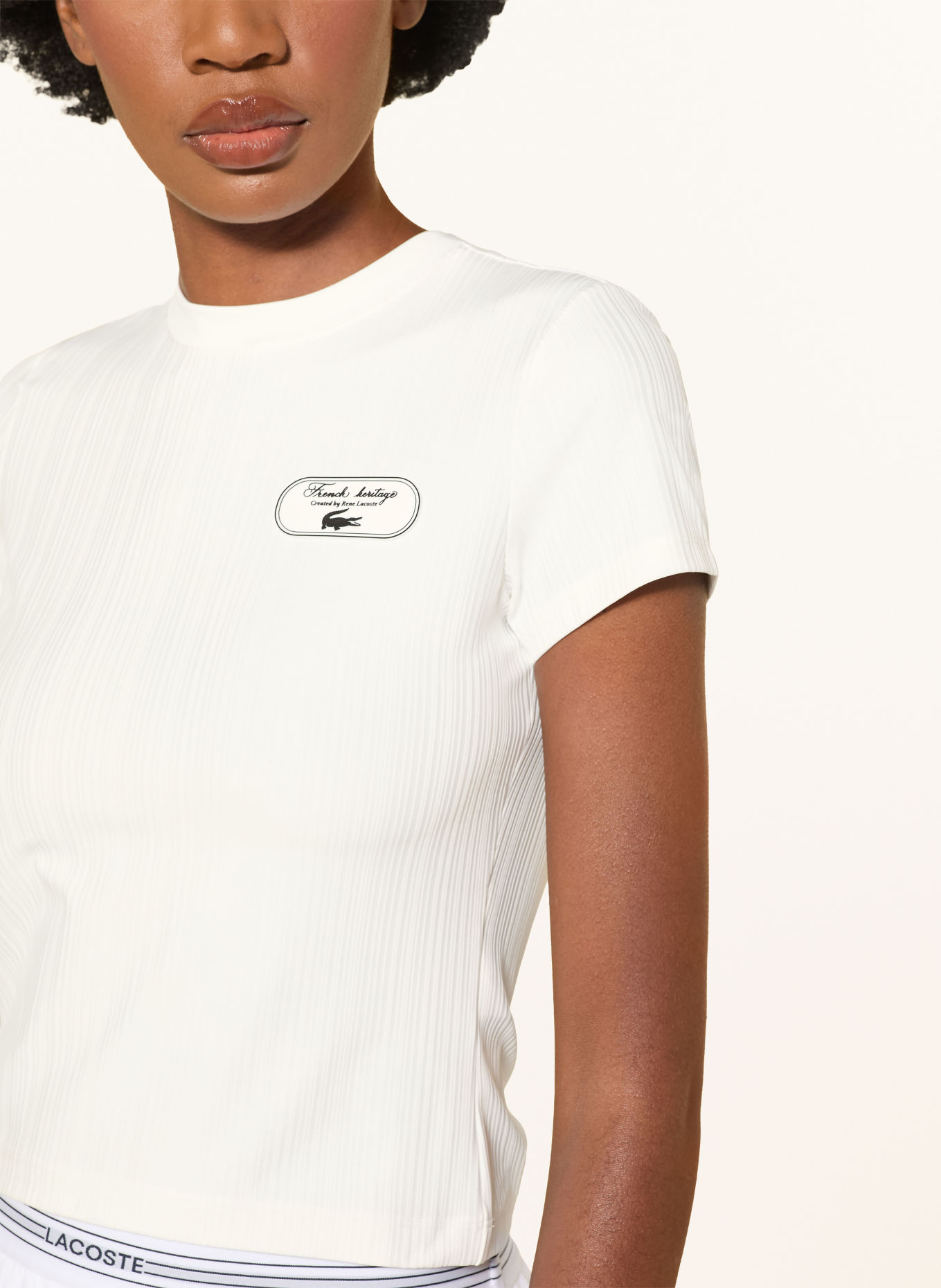LACOSTE Trainingsshirt: WIT