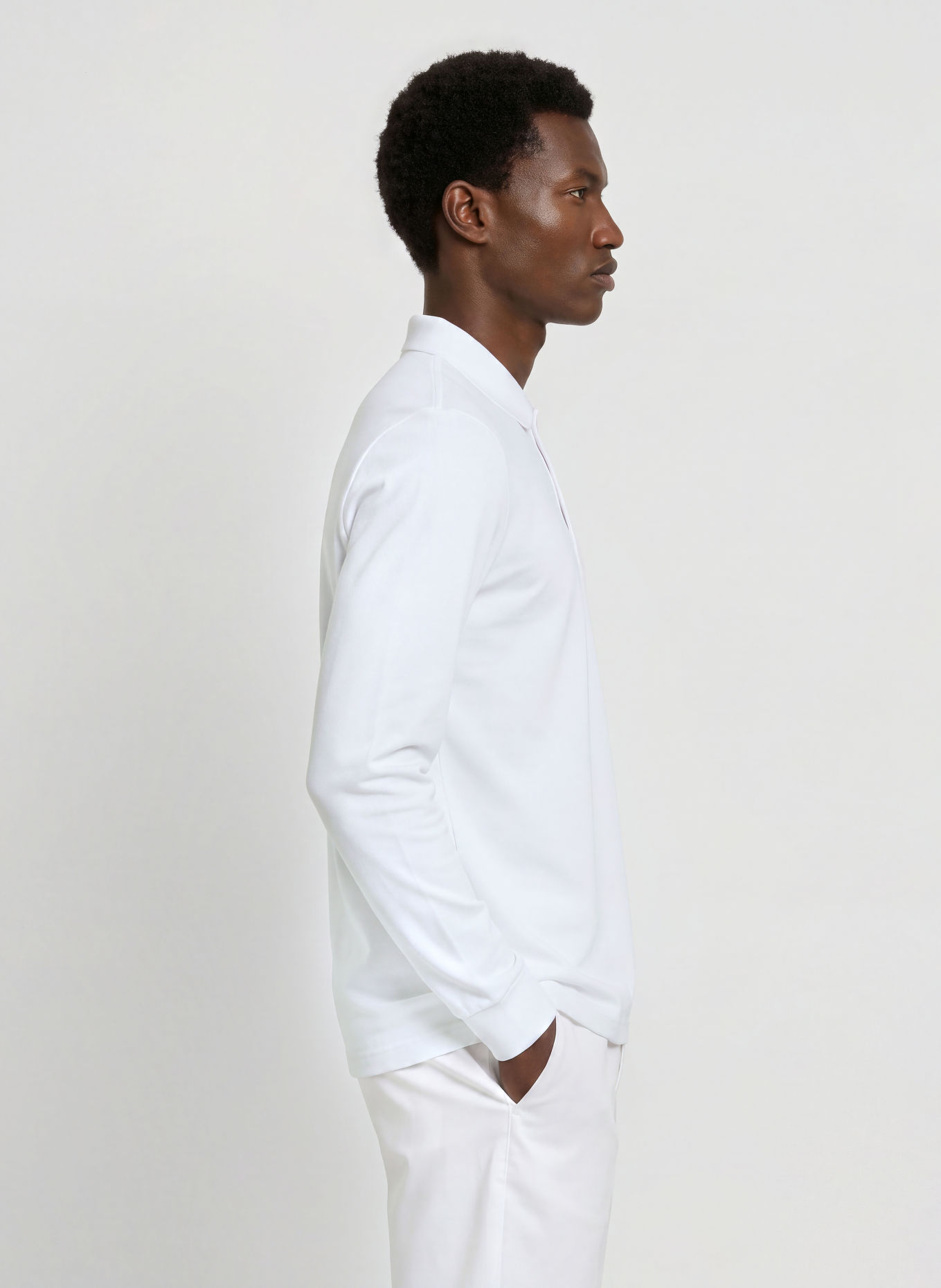 LACOSTE Strick-Poloshirt: WEISS / DUNKELGRÜN