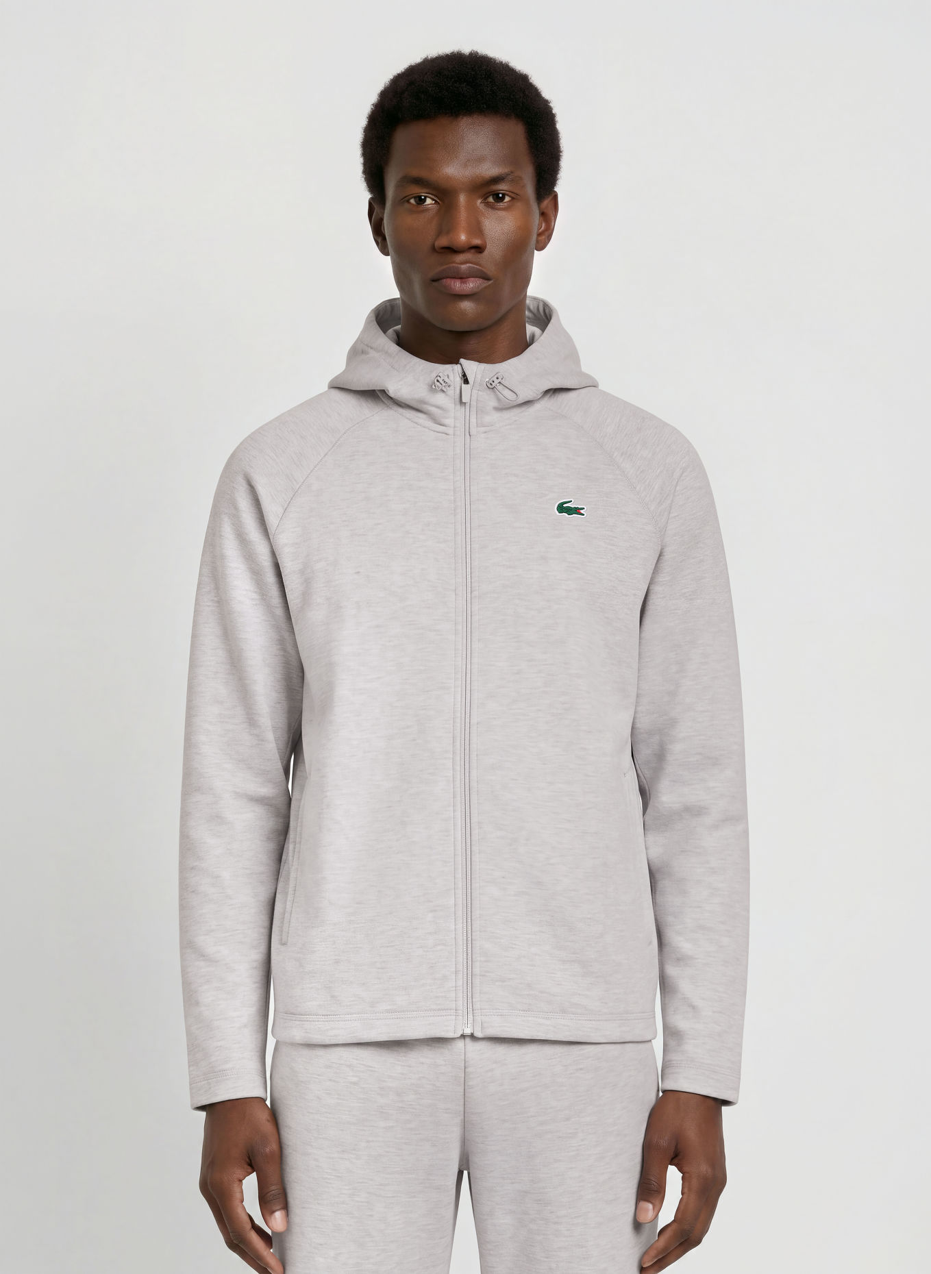 LACOSTE Sweatvest: LICHTGRIJS