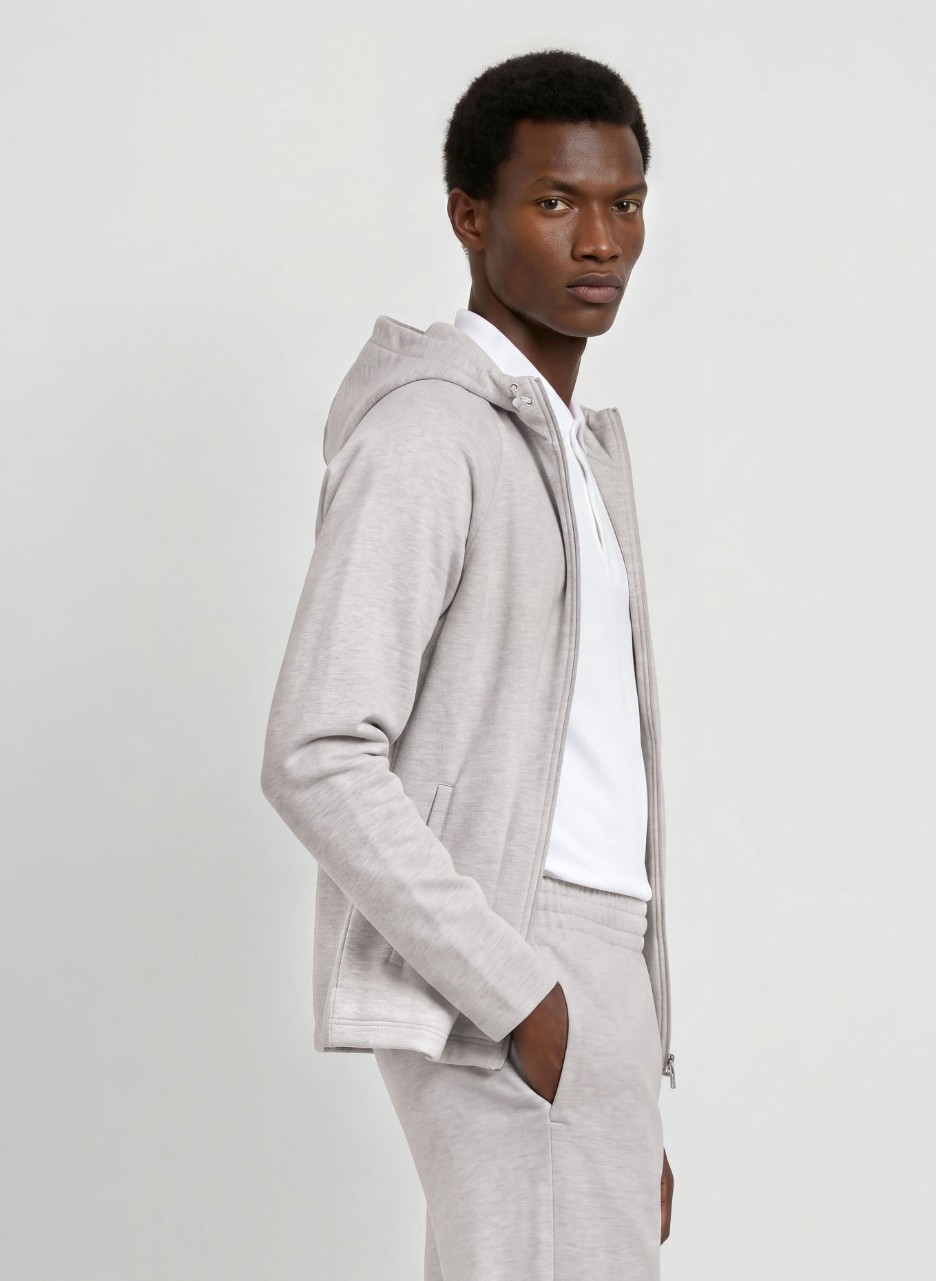 LACOSTE Sweatvest: LICHTGRIJS