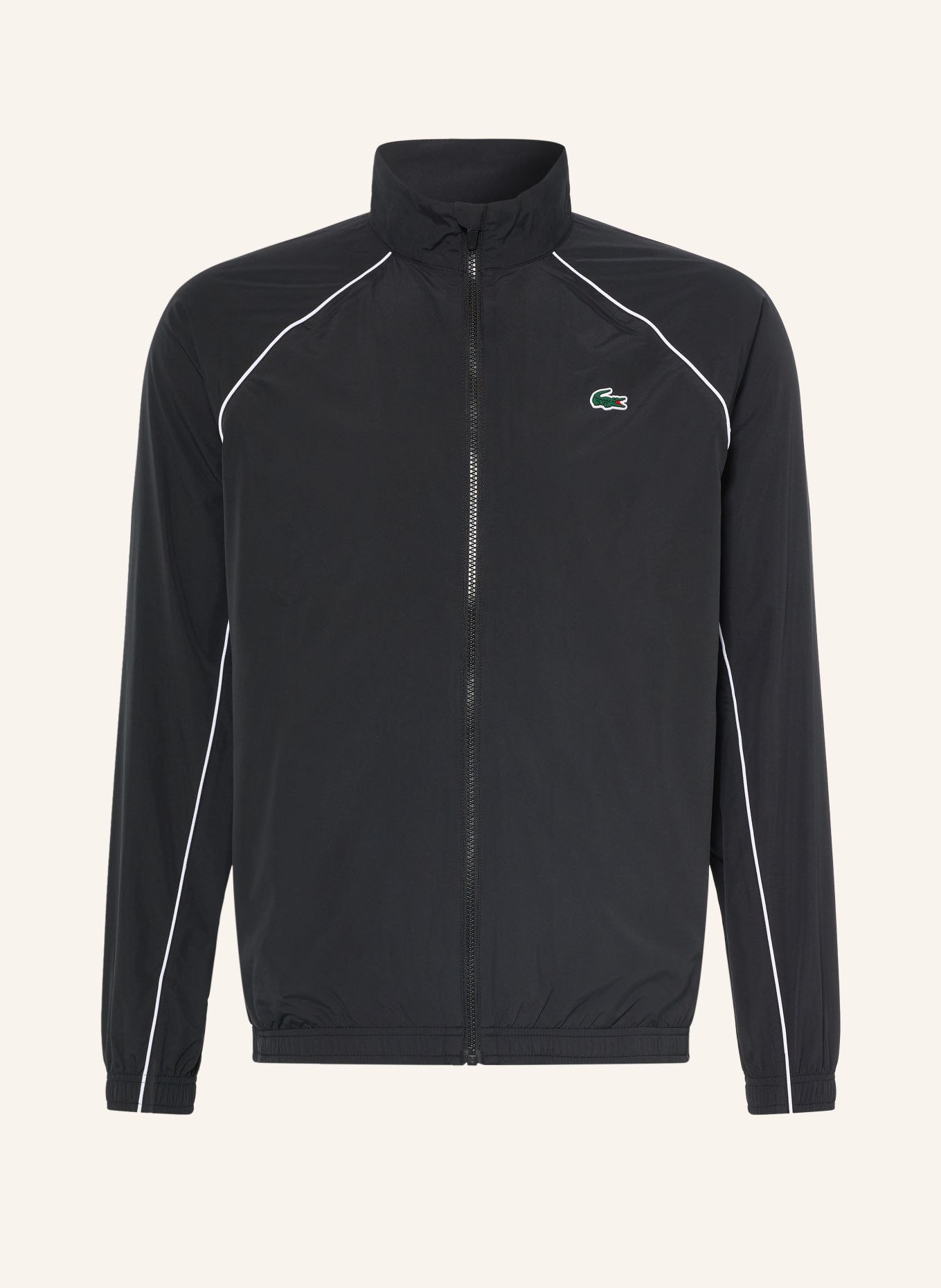 LACOSTE Trainingsjack: ZWART / DONKERGROEN / WIT