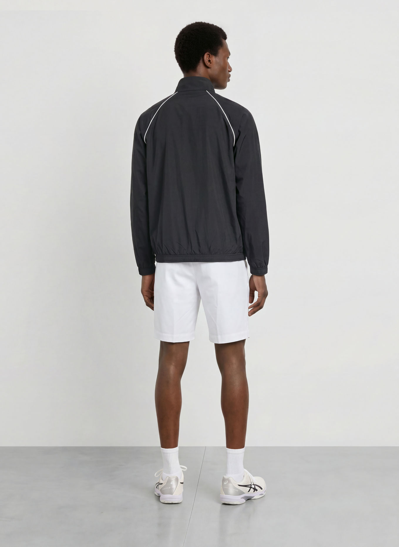 LACOSTE Trainingsjack: ZWART / DONKERGROEN / WIT