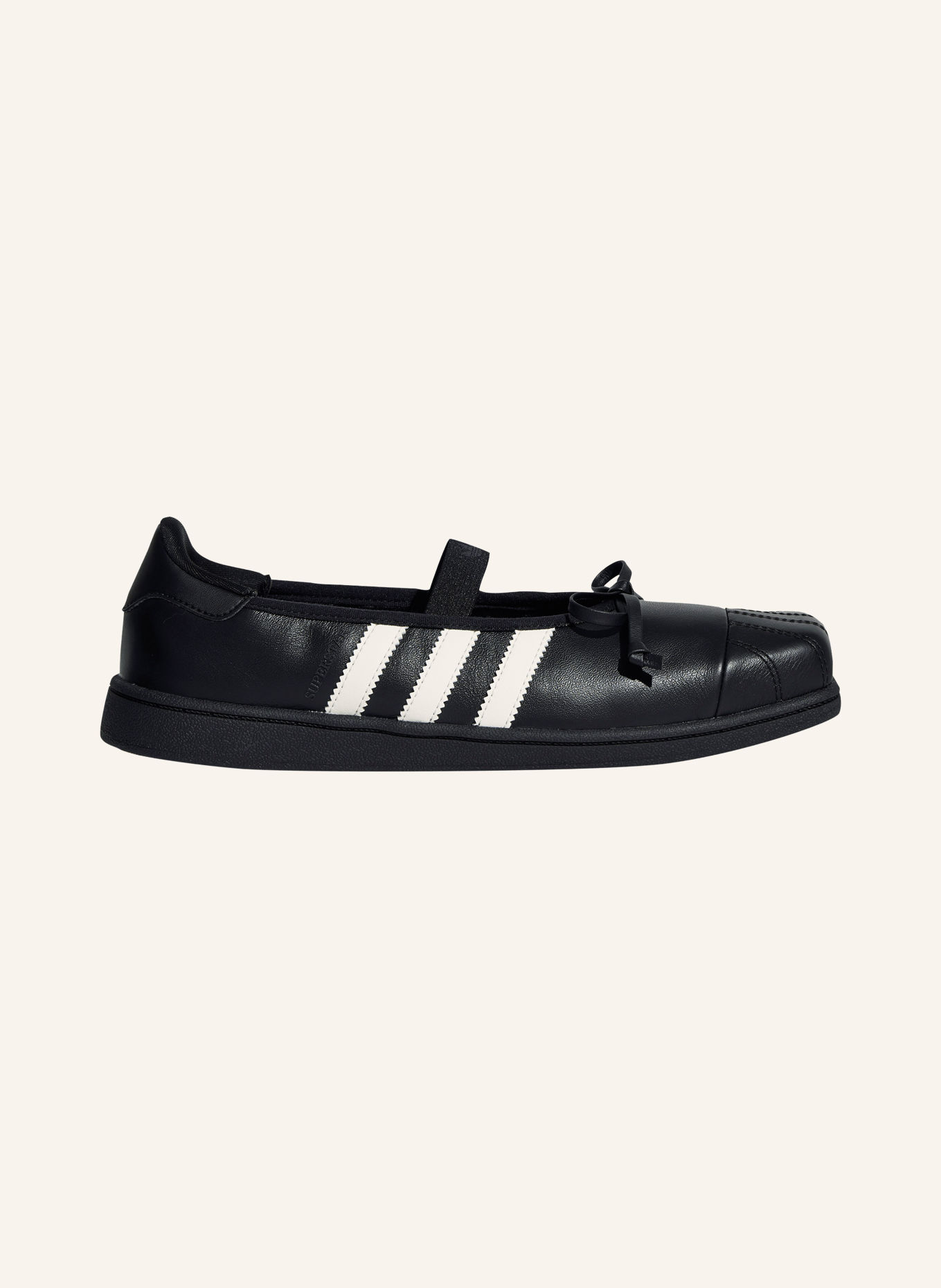adidas Originals SUPERSTAR SQ BALLET Sneakers: BLACK / WHITE