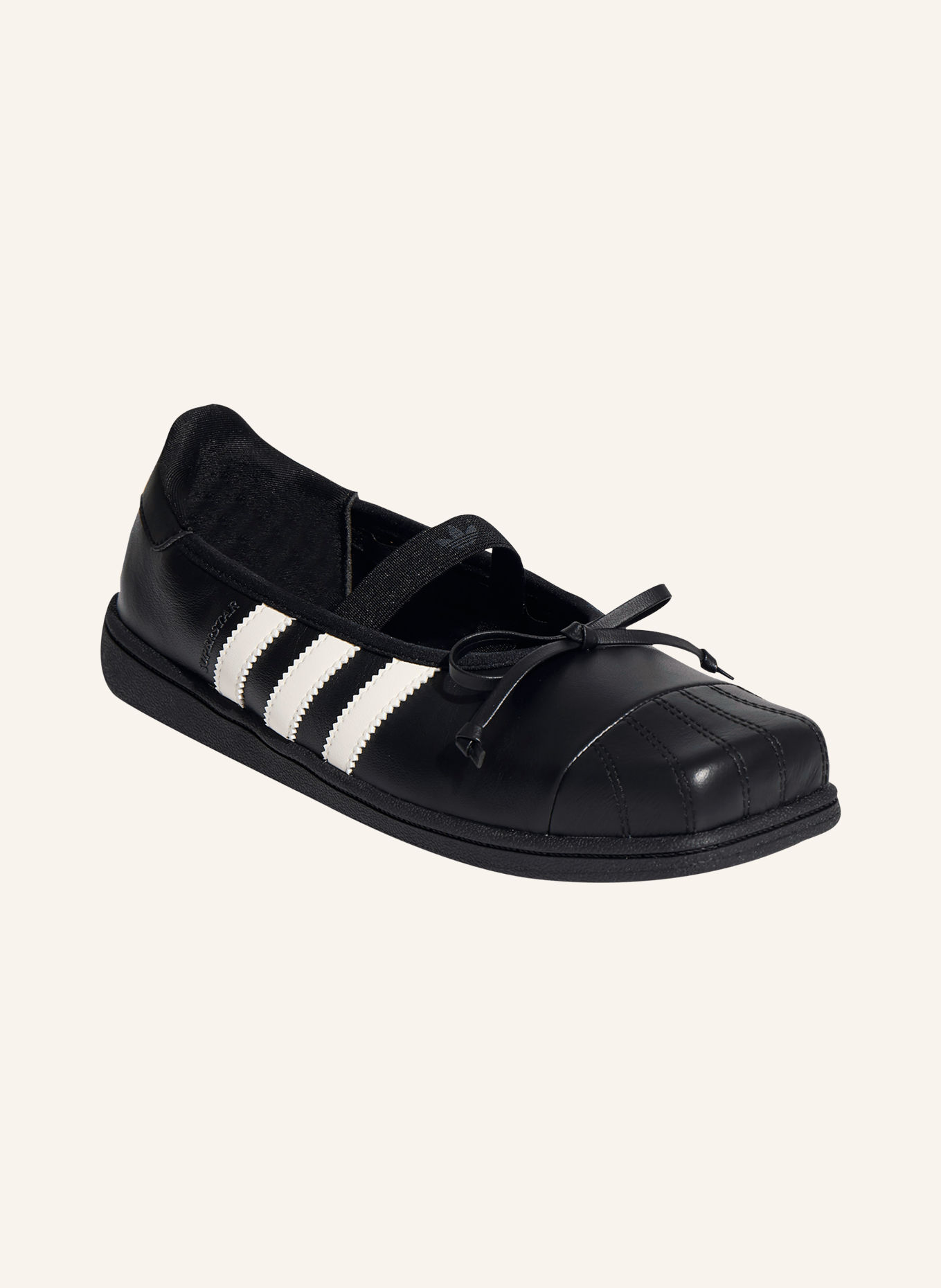 adidas Originals SUPERSTAR SQ BALLET Sneakers: BLACK / WHITE