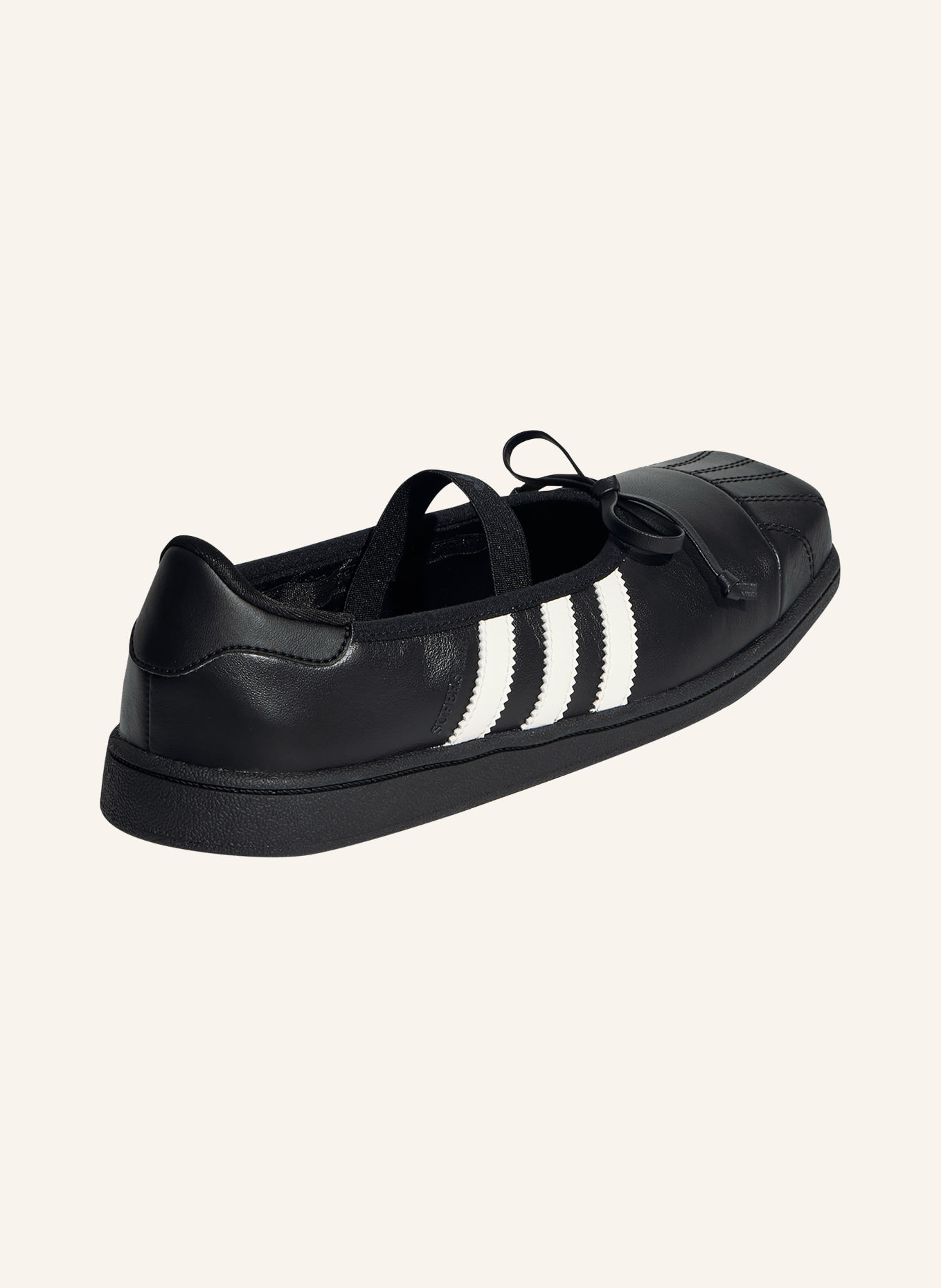 adidas Originals SUPERSTAR SQ BALLET Sneakers: BLACK / WHITE