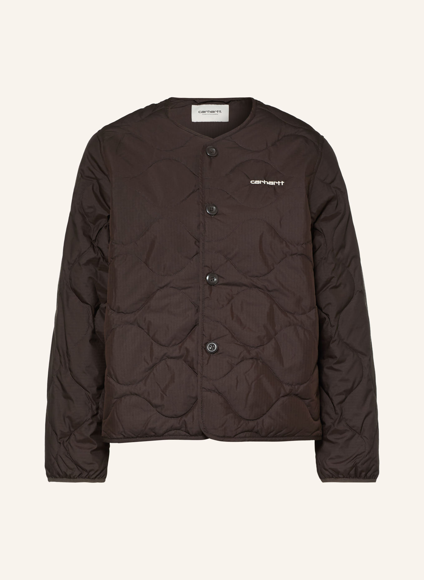 carhartt WIP Gewatteerde jas SKYE LINER: MARRON FONCÉ