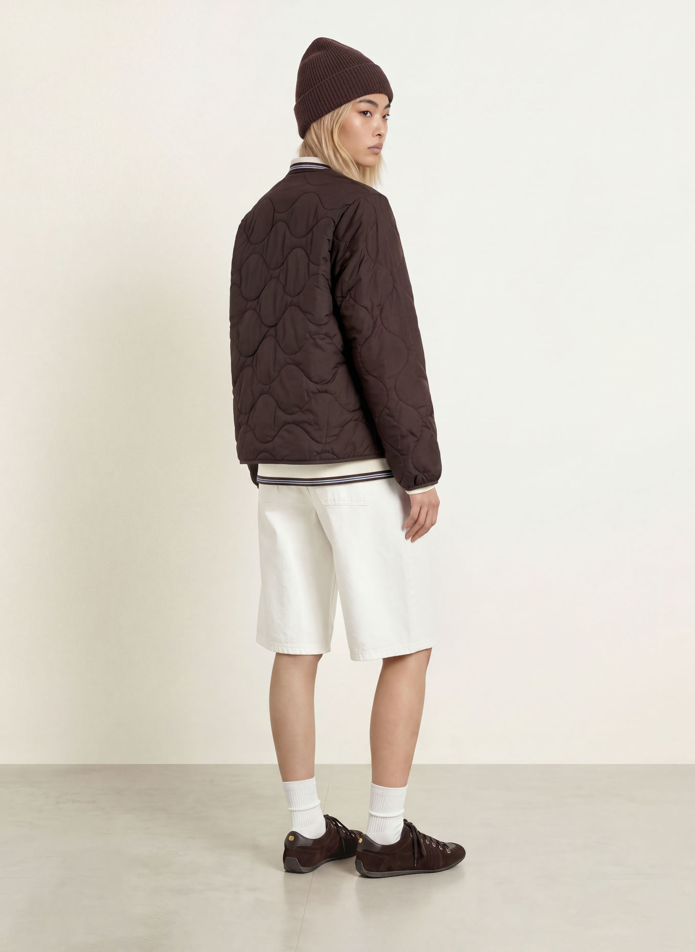 carhartt WIP Gewatteerde jas SKYE LINER: MARRON FONCÉ