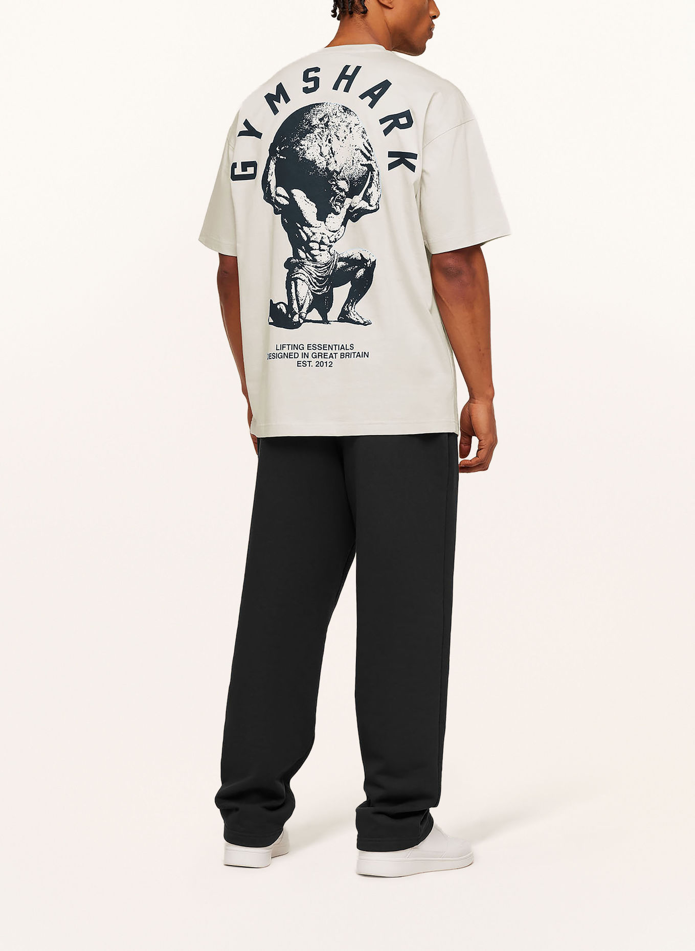 GYMSHARK T-Shirt GFX ATLAS: ECRU