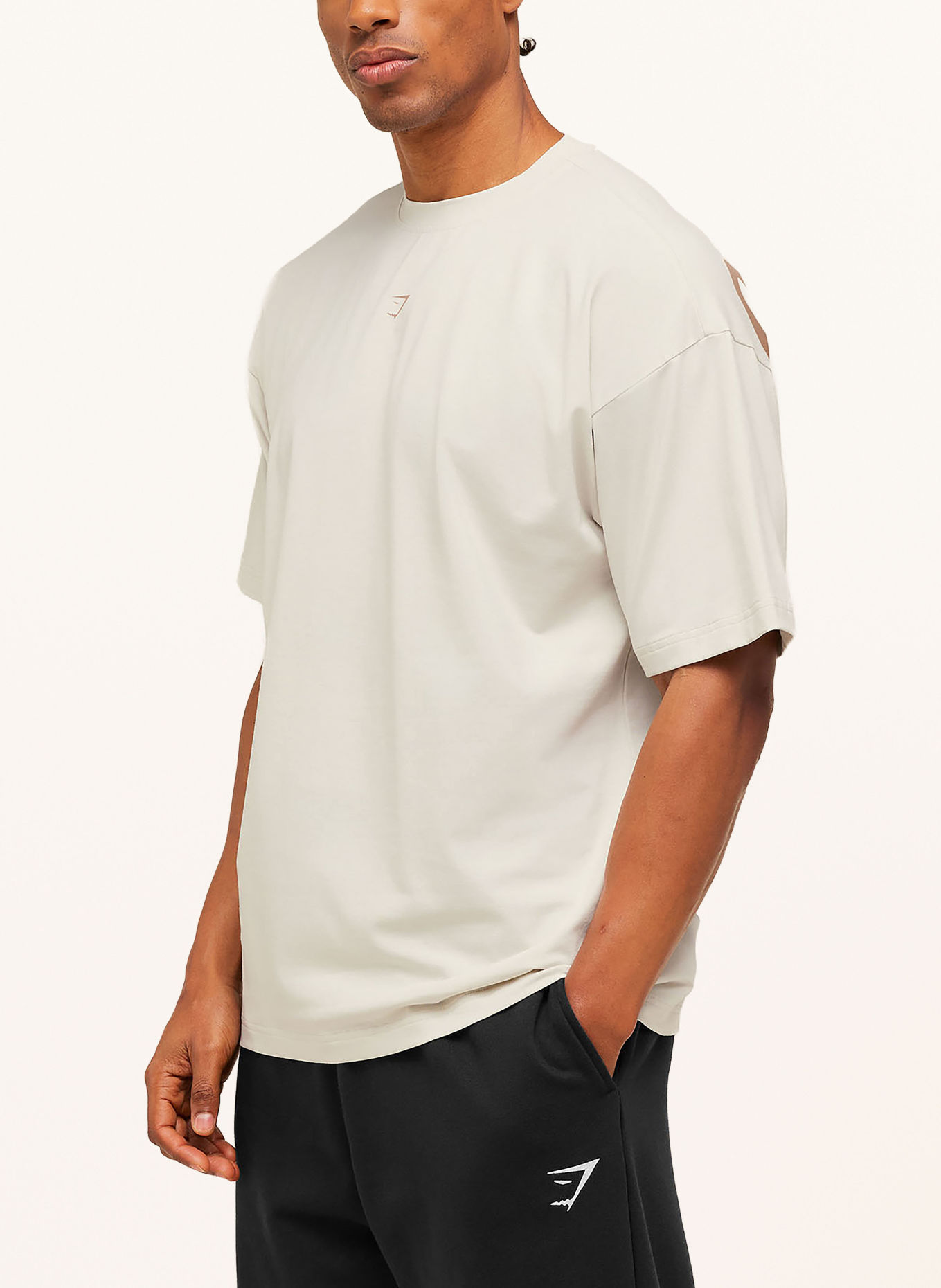 GYMSHARK T-Shirt GFX ATLAS: ECRU