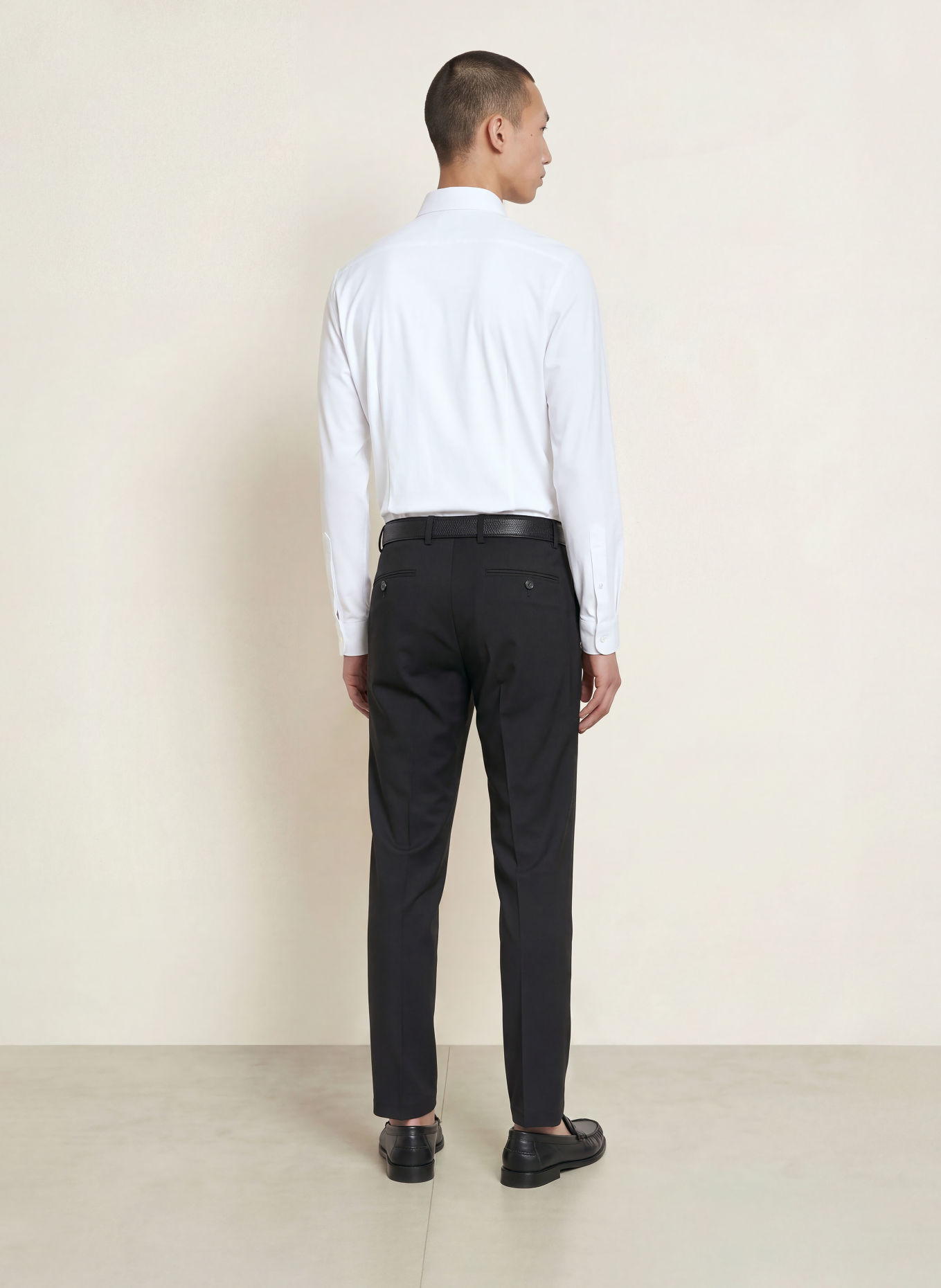 PAUL Skjorte i Shaped Fit-pasform: HVID