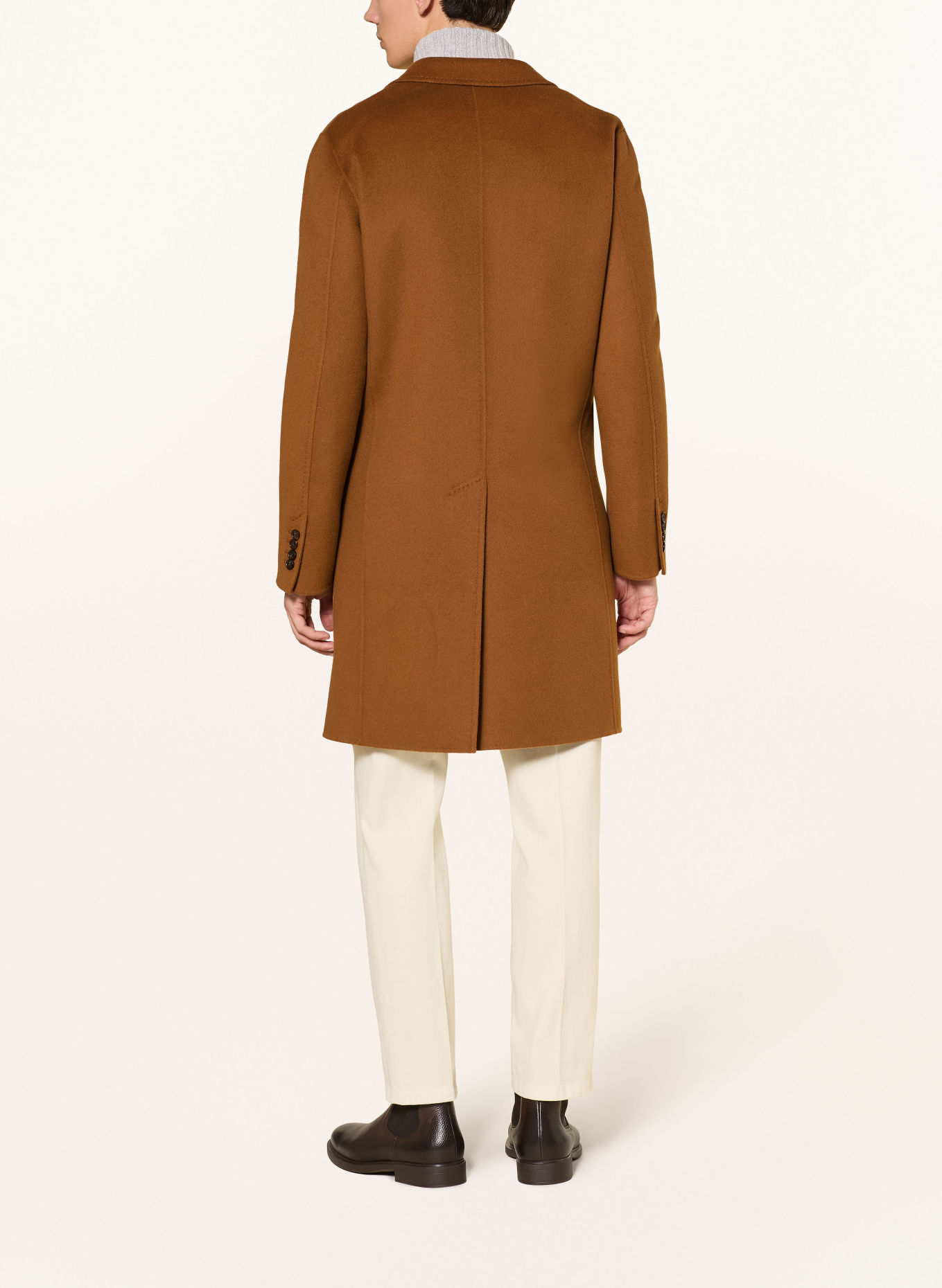 windsor. Wollen mantel CESARINO: COGNAC