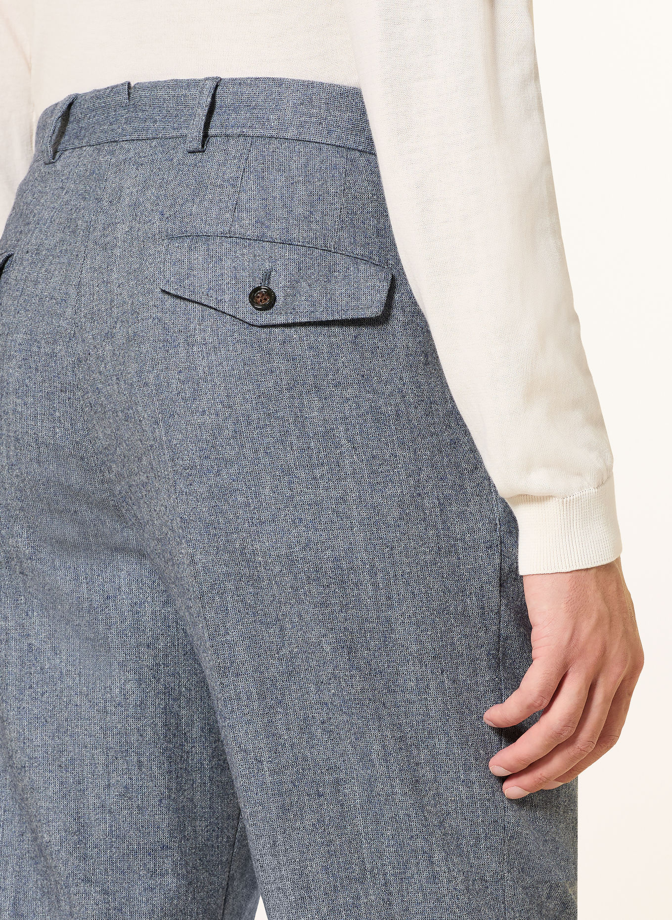 windsor. Pantalon de costume FRANCOS, coupe régulière: 440 TurquioseAqua 440