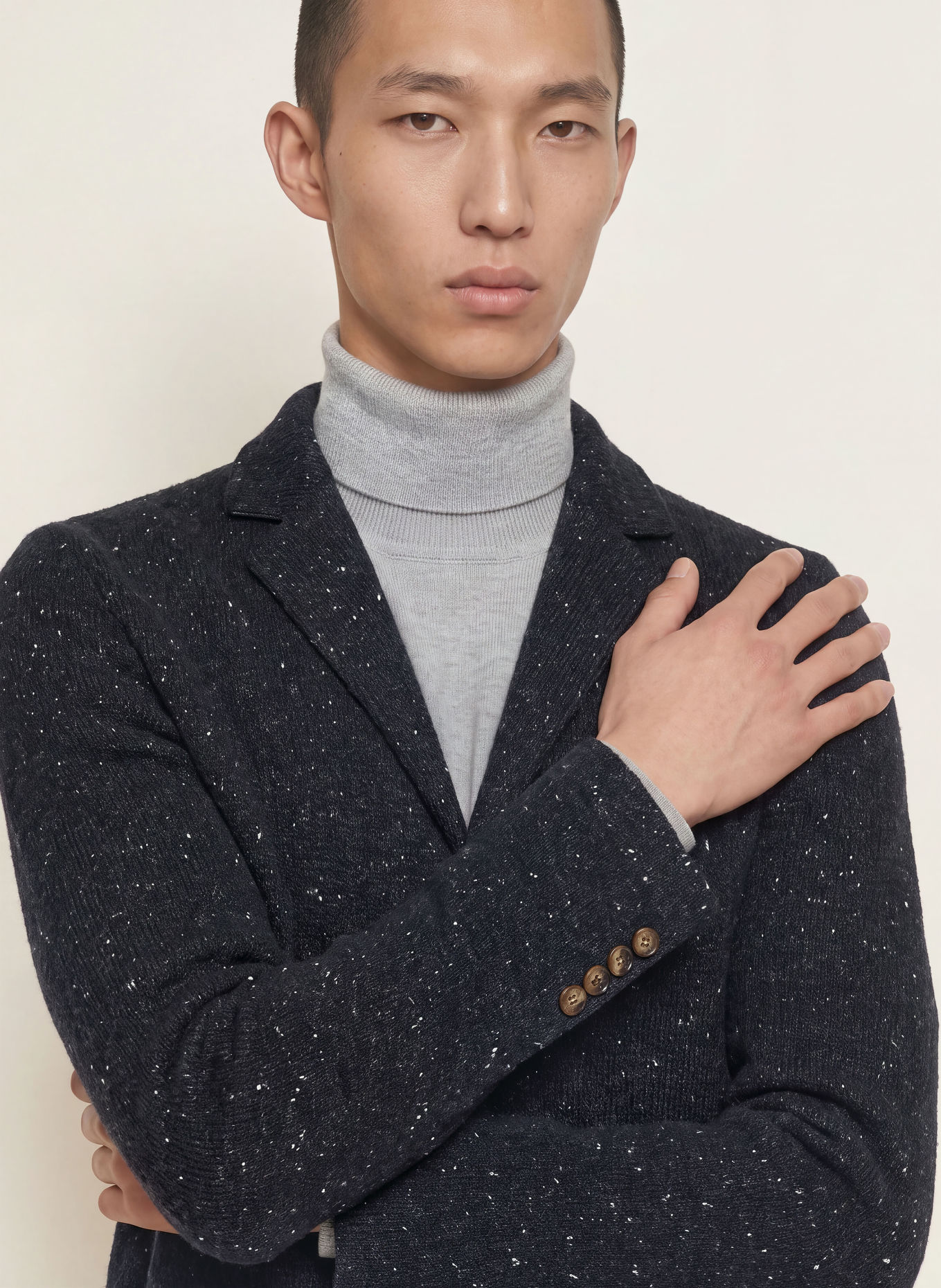 eleventy Stricksakko Extra Slim Fit: DUNKELBLAU